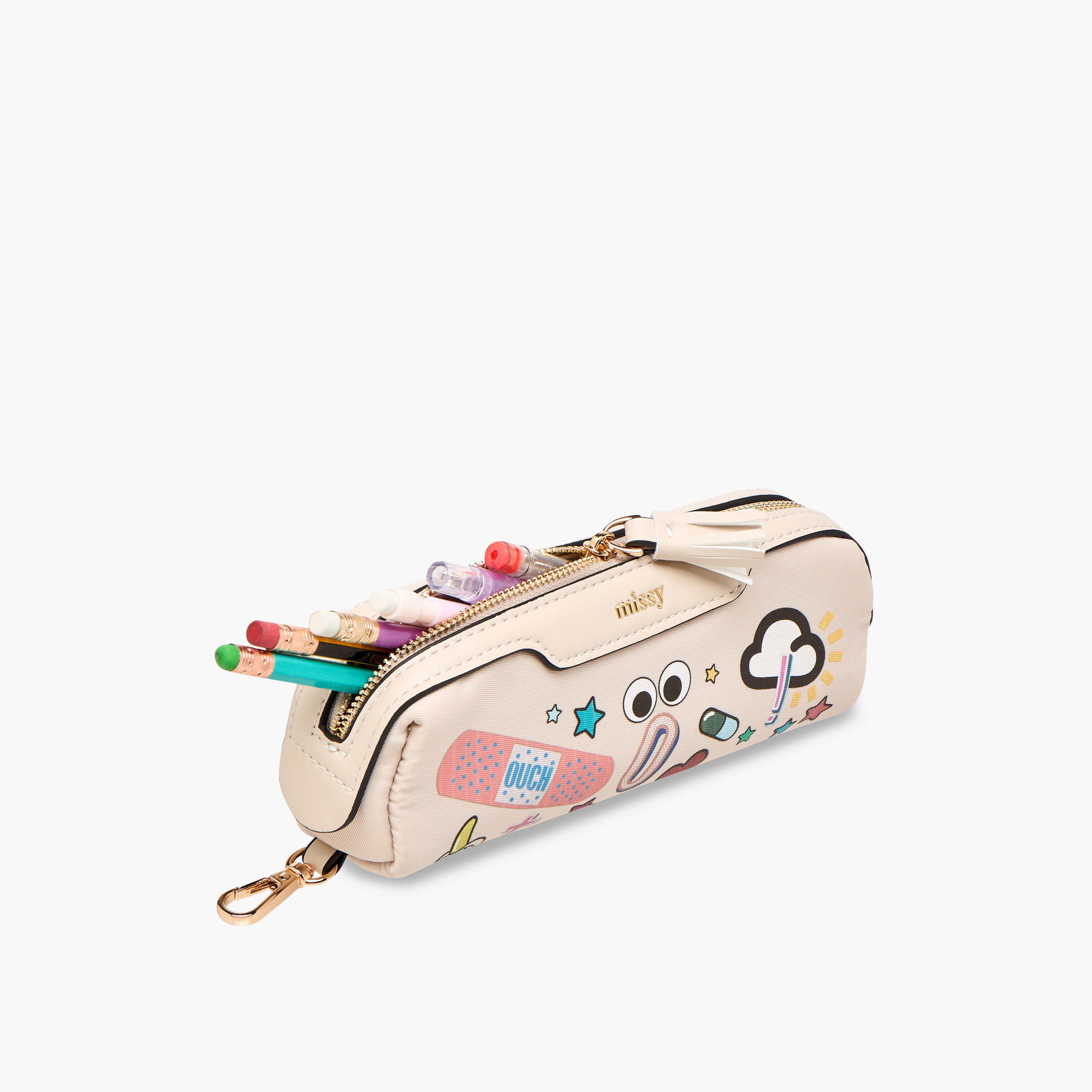 Missy Solid Backpack with Adjustable Straps and Detachable Pencil Pouch - 28x16x36 cm-women-bagsandwallets-backpacks-image-11