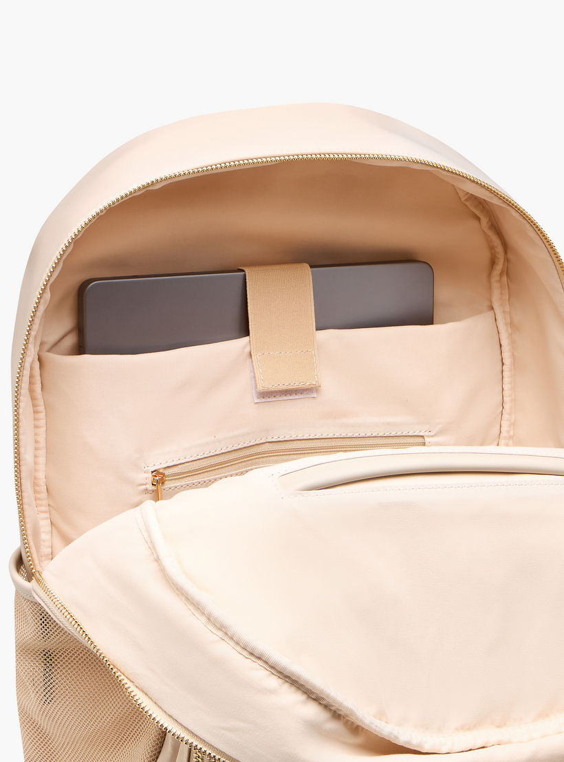 Missy Solid Backpack with Adjustable Straps and Detachable Pencil Pouch - 28x16x36 cm-women-bagsandwallets-backpacks-image-9