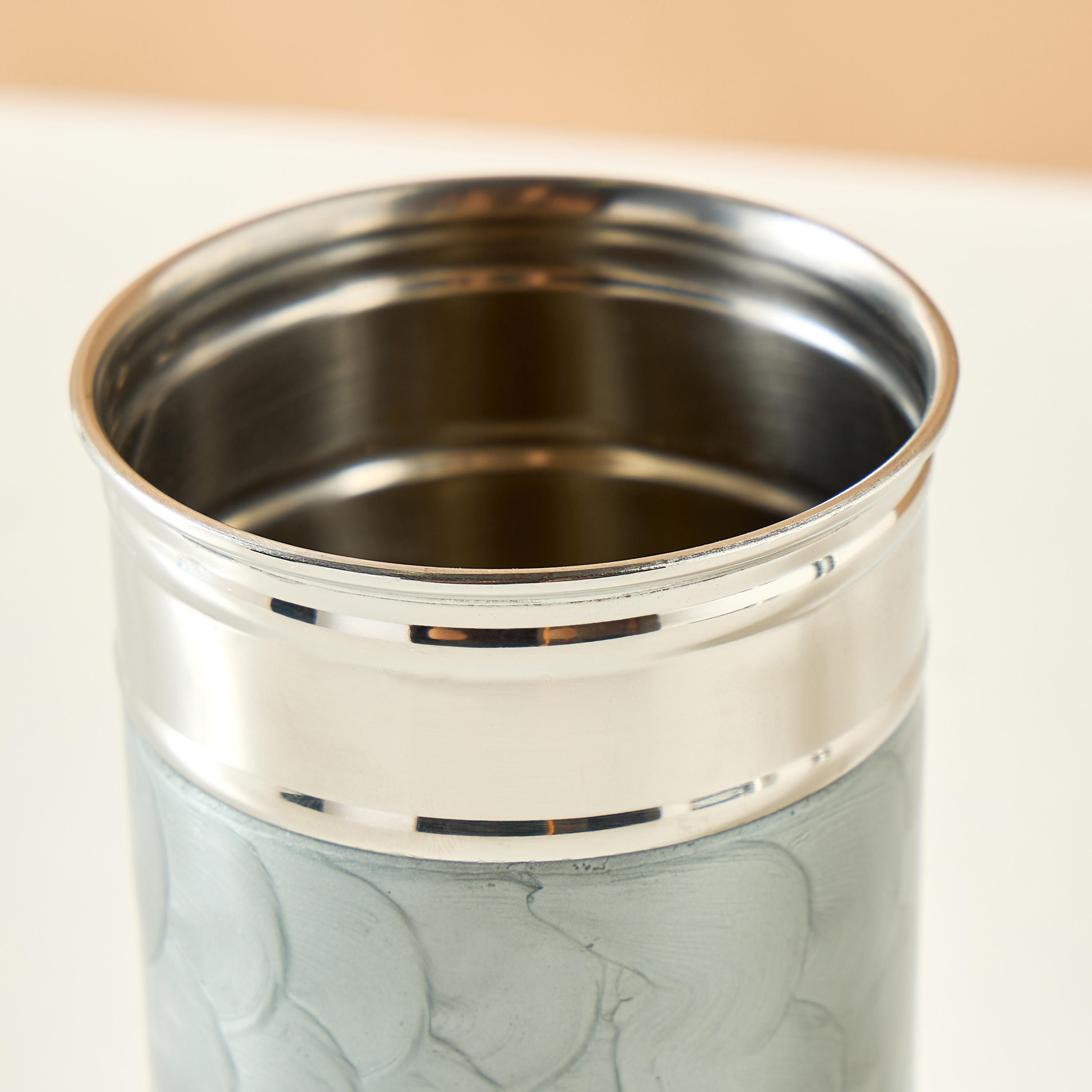 Enamelled Stainless Steel Tumbler-household-bathandlaundry-bathaccessories-toothbrushholdersandtumblers-image-3