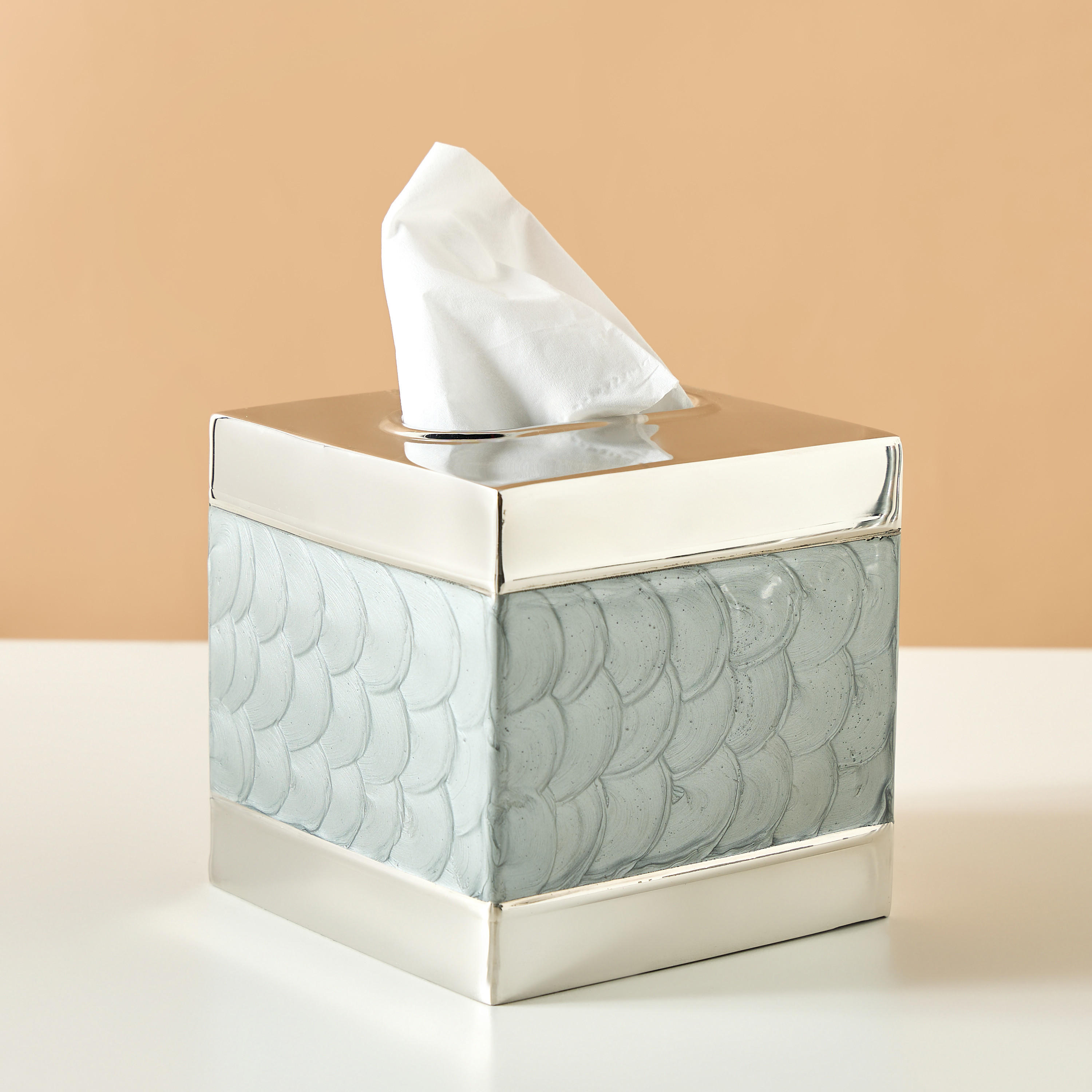 Stainless Steel Tissue Box-household-bathandlaundry-bathaccessories-tissueboxesandcottonjars-image-1