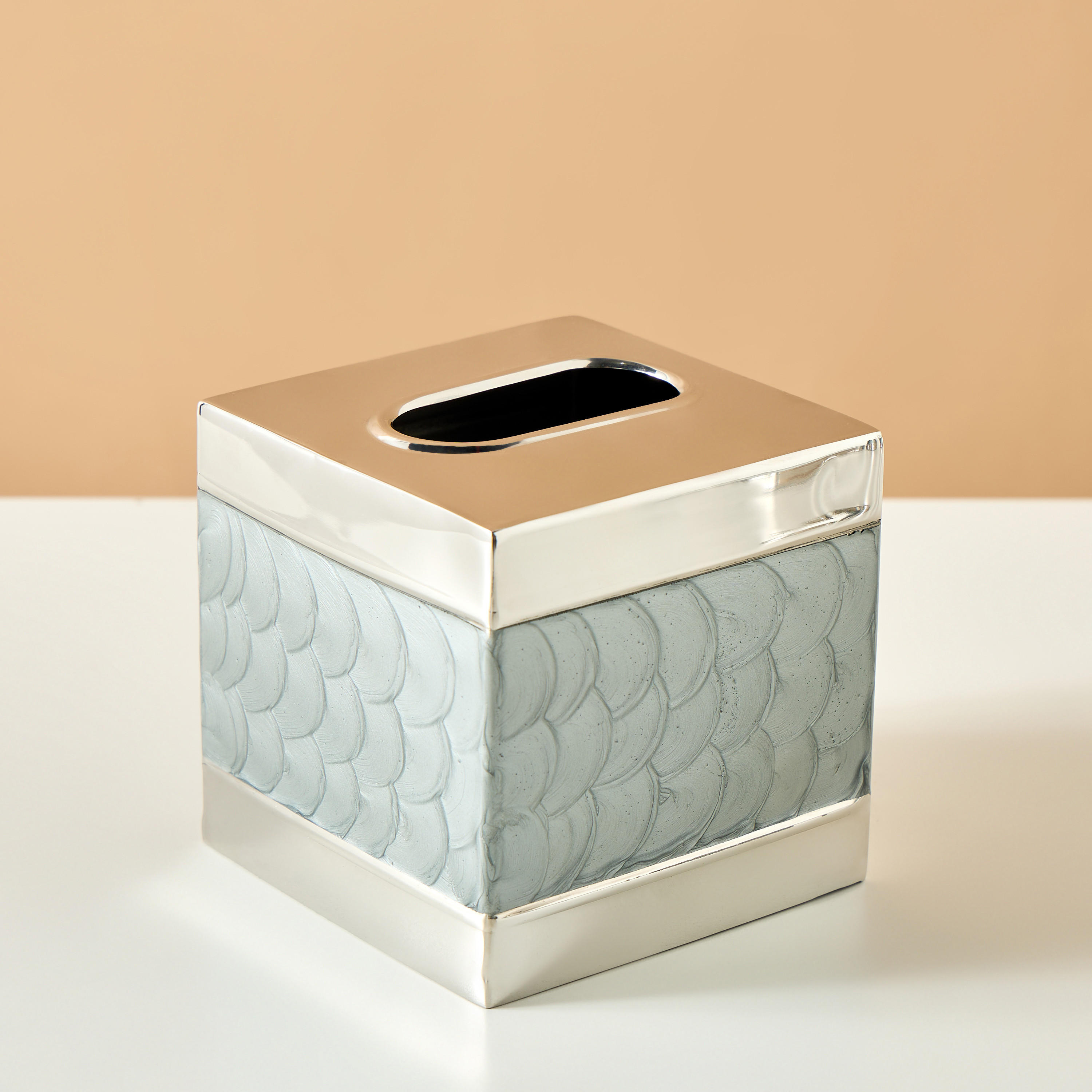 Stainless Steel Tissue Box-household-bathandlaundry-bathaccessories-tissueboxesandcottonjars-image-2
