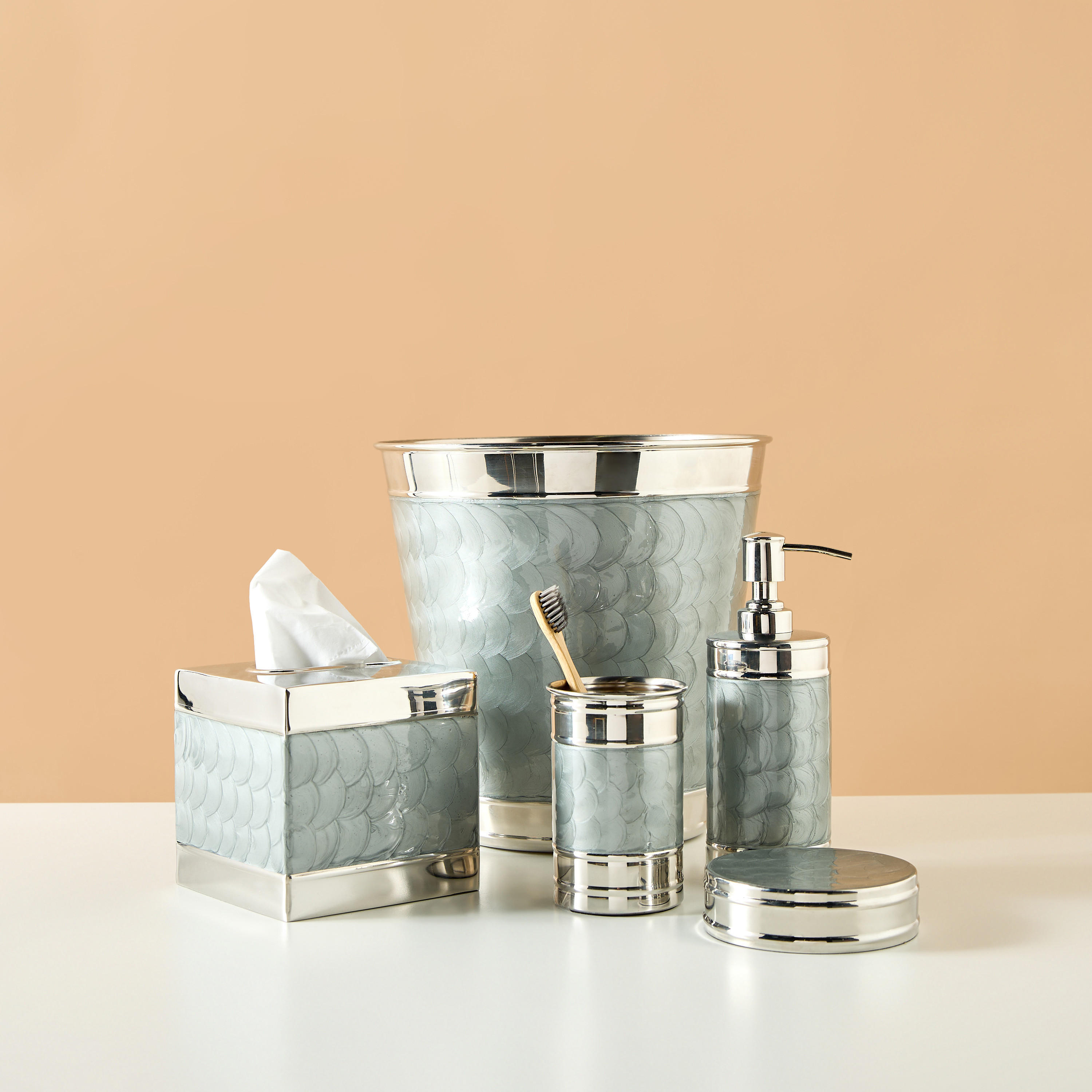 Stainless Steel Tissue Box-household-bathandlaundry-bathaccessories-tissueboxesandcottonjars-image-4