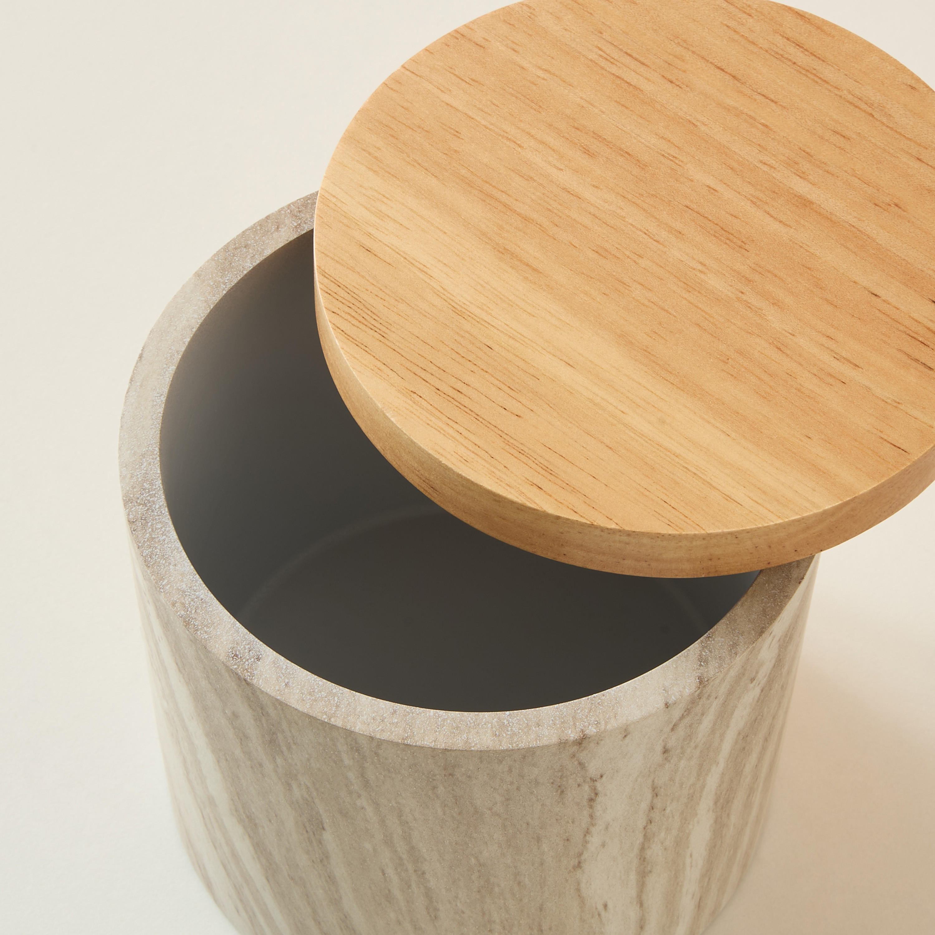 Scandi Luxe Polyresin Cotton Jar-household-bathandlaundry-bathaccessories-tissueboxesandcottonjars-image-5