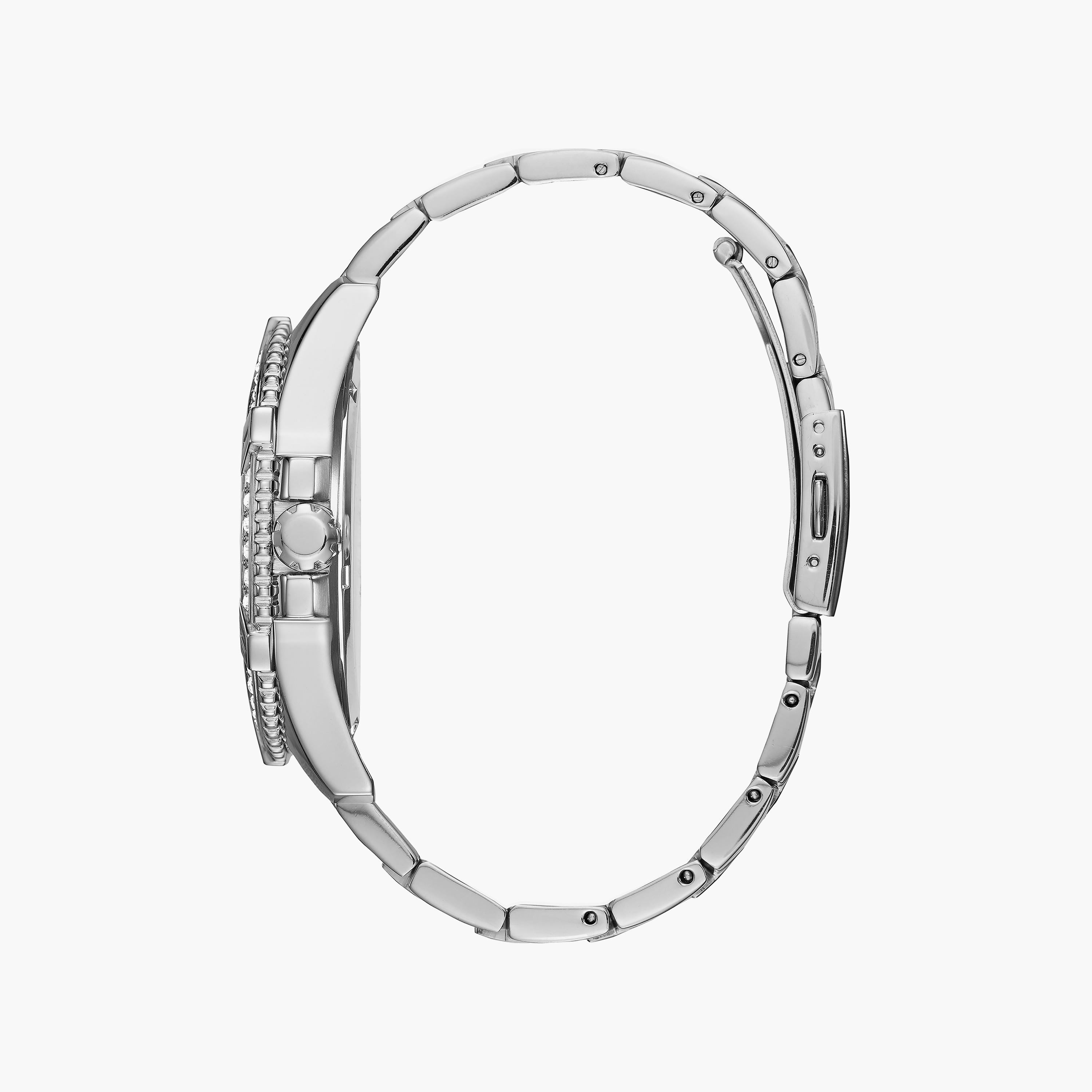 Guess Men's 48 MM Silver Chronograph Stainless Steel Watch W0799G1-men-watchesandjewellery-watches-image-2