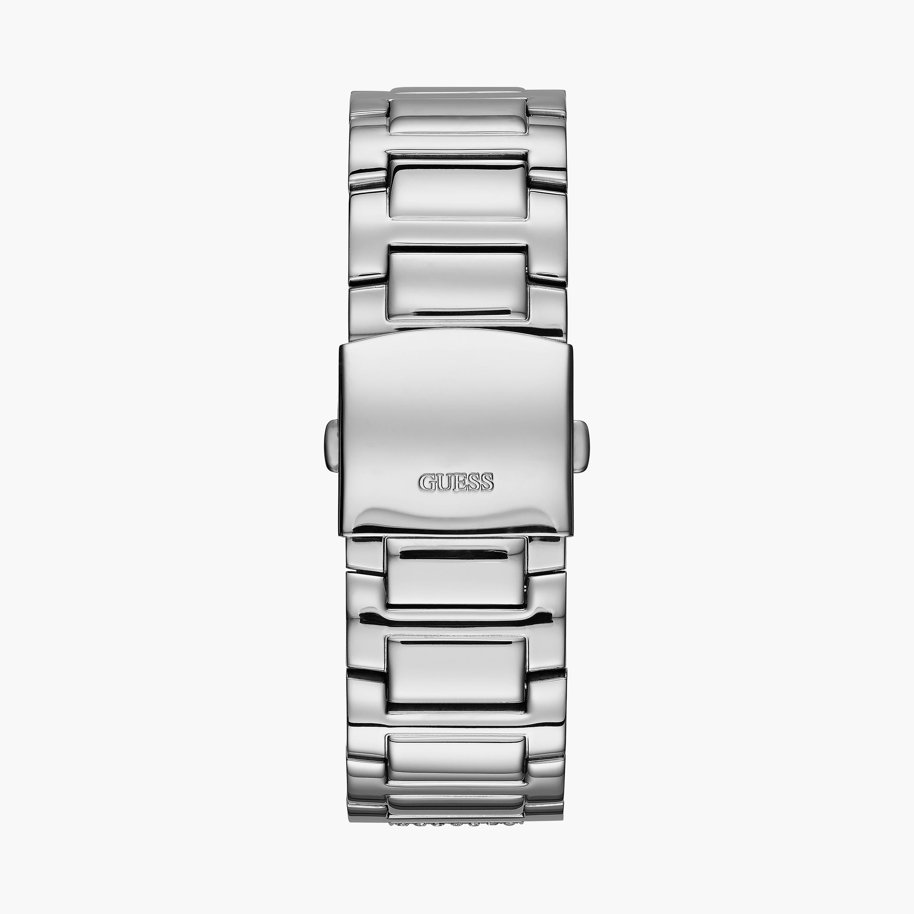 Guess Men's 48 MM Silver Chronograph Stainless Steel Watch W0799G1-men-watchesandjewellery-watches-image-3
