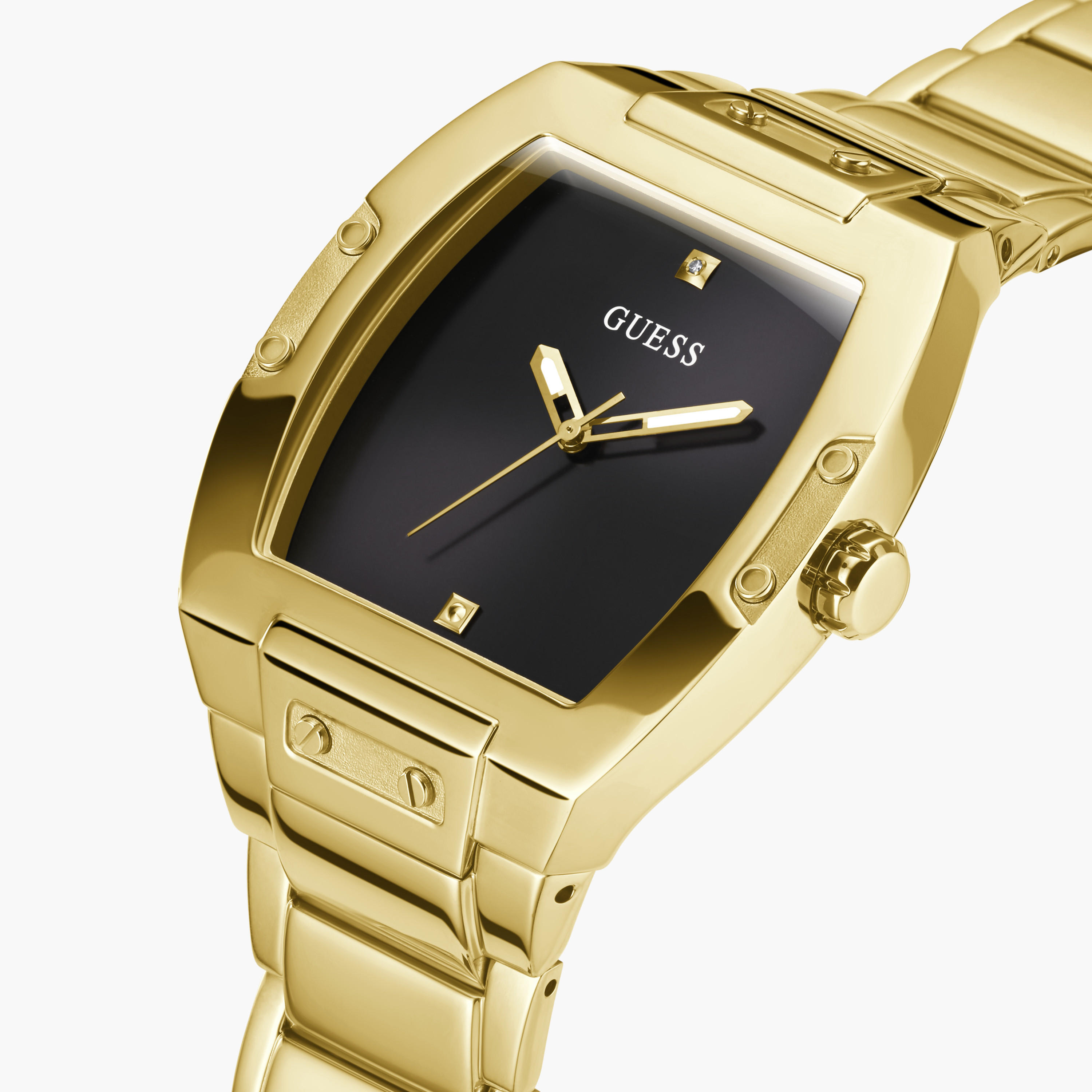 Guess Men's 42 MM Gold Analog Stainless Steel Watch GW0387G2-men-watchesandjewellery-watches-image-4
