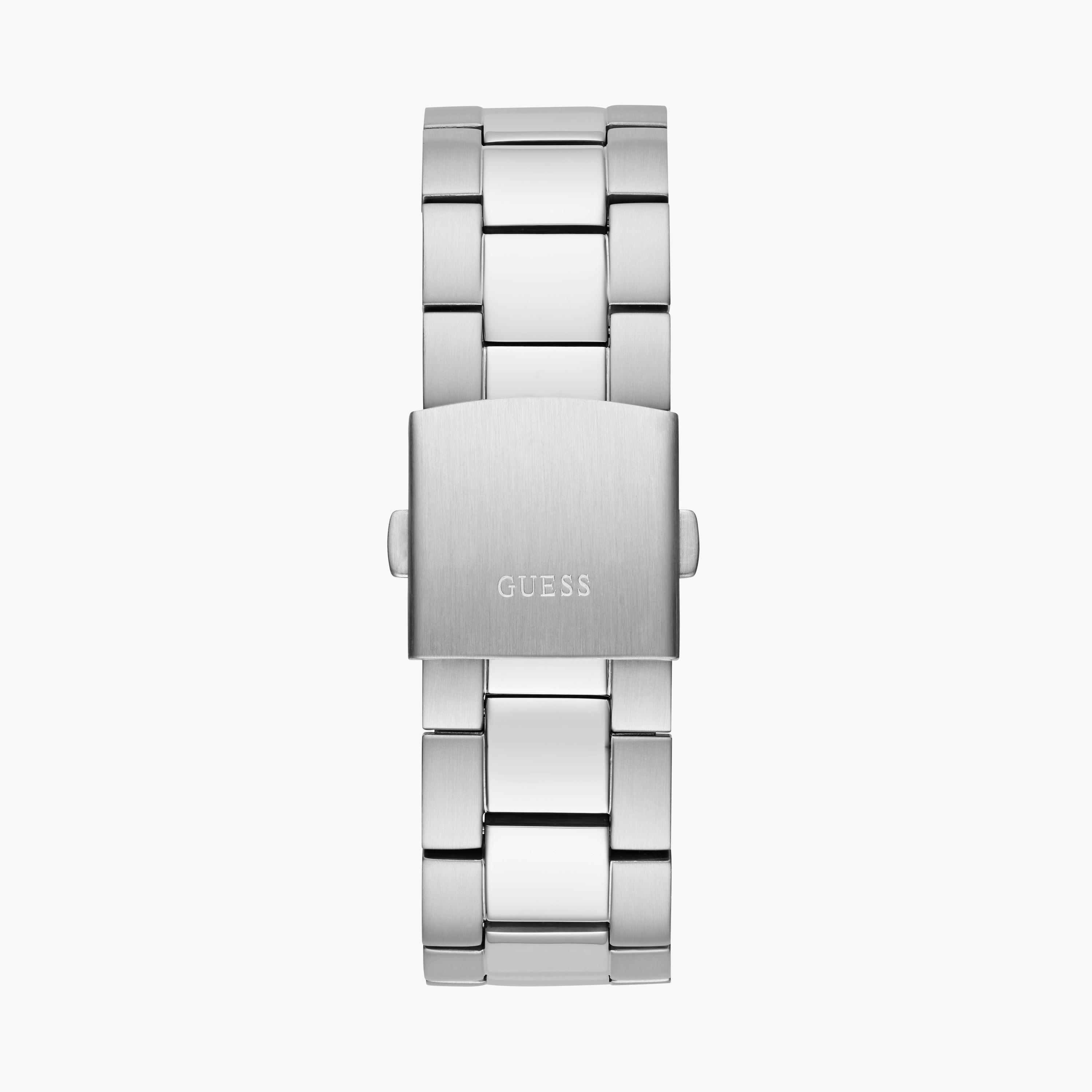 Guess Men's 46 MM Silver Chronograph Stainless Steel Watch GW0539G1-men-watchesandjewellery-watches-image-3