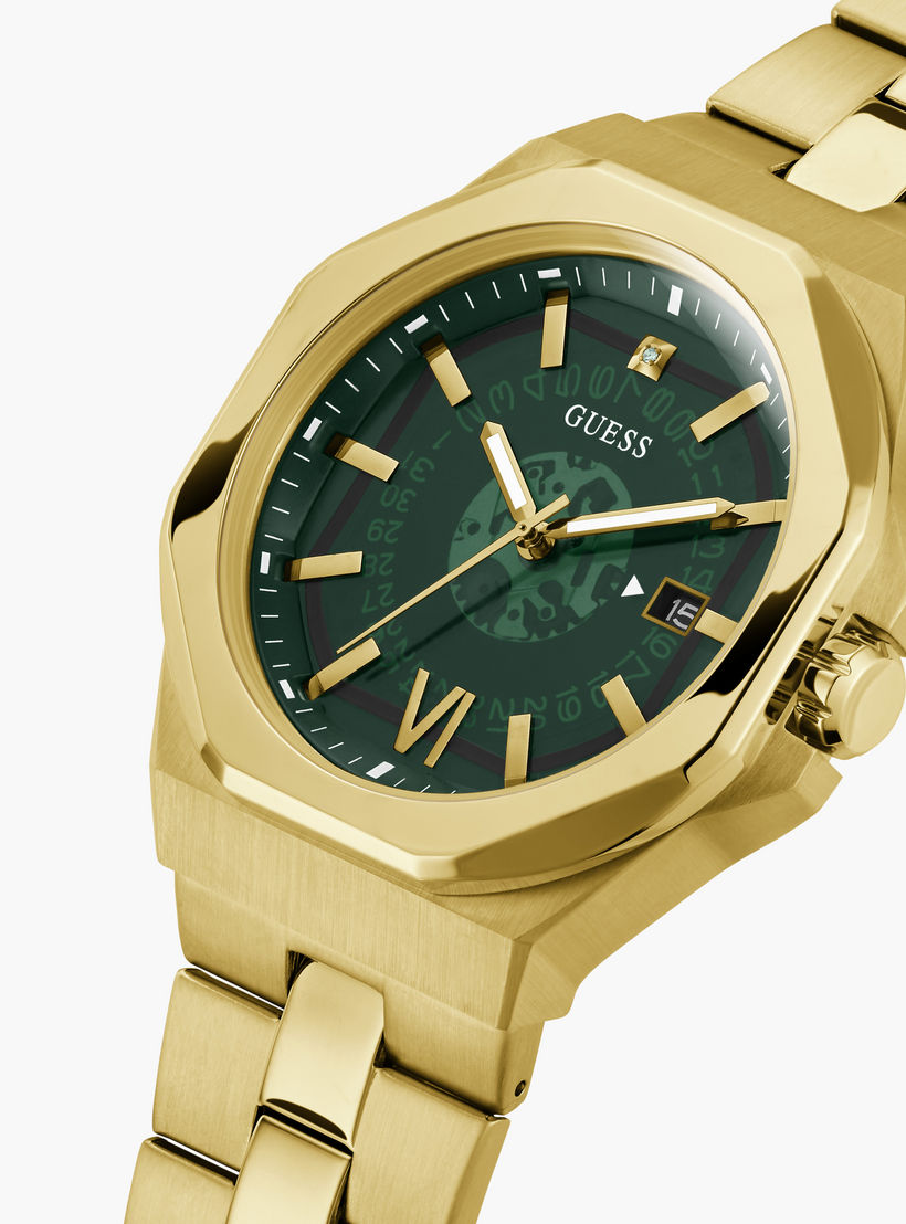 Guess Men's 42 MM Gold Analog Stainless Steel Watch GW0573G2-men-watchesandjewellery-watches-image-4