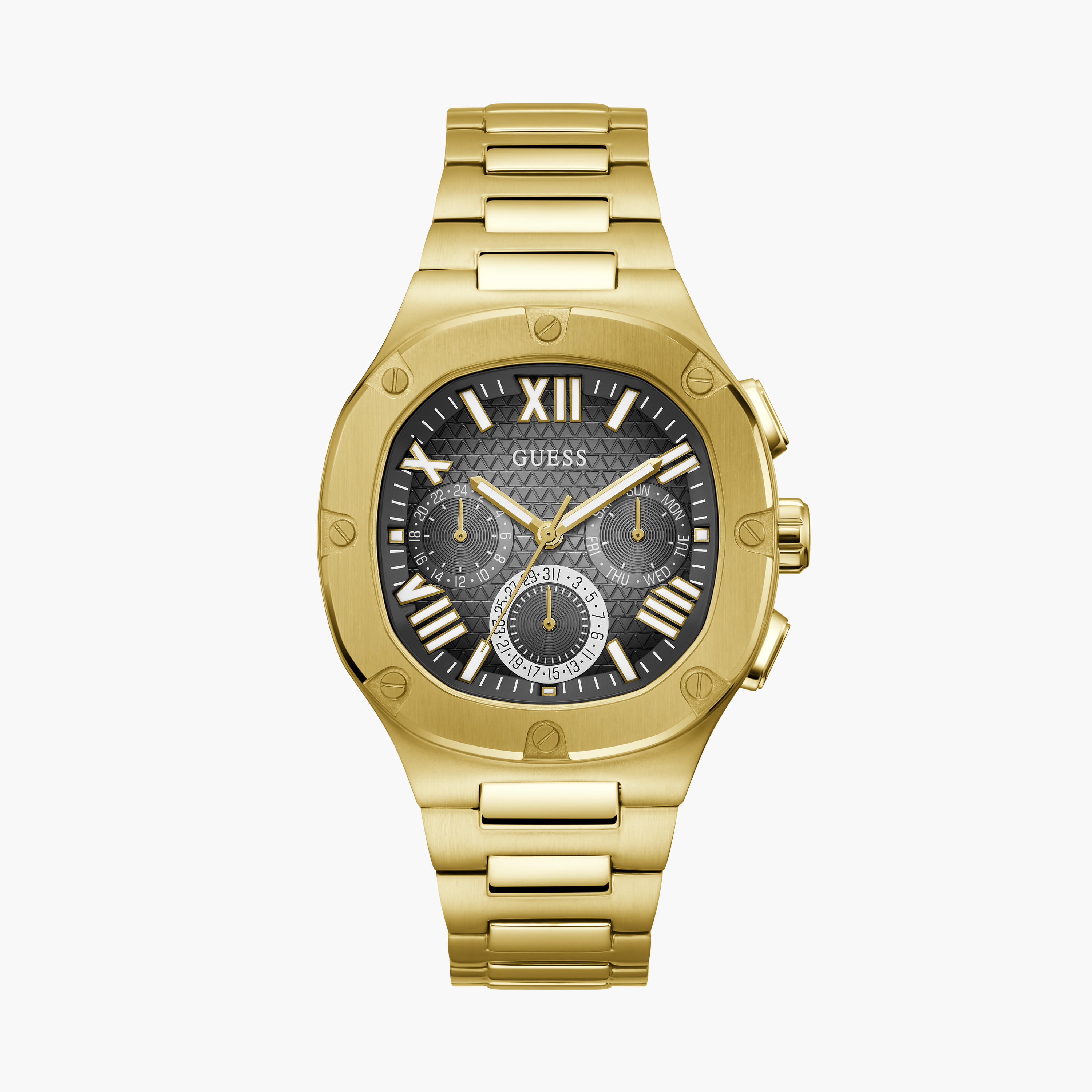 Guess Men's 42 MM Gold Chronograph Stainless Steel Watch GW0572G2-men-watchesandjewellery-watches-image-1