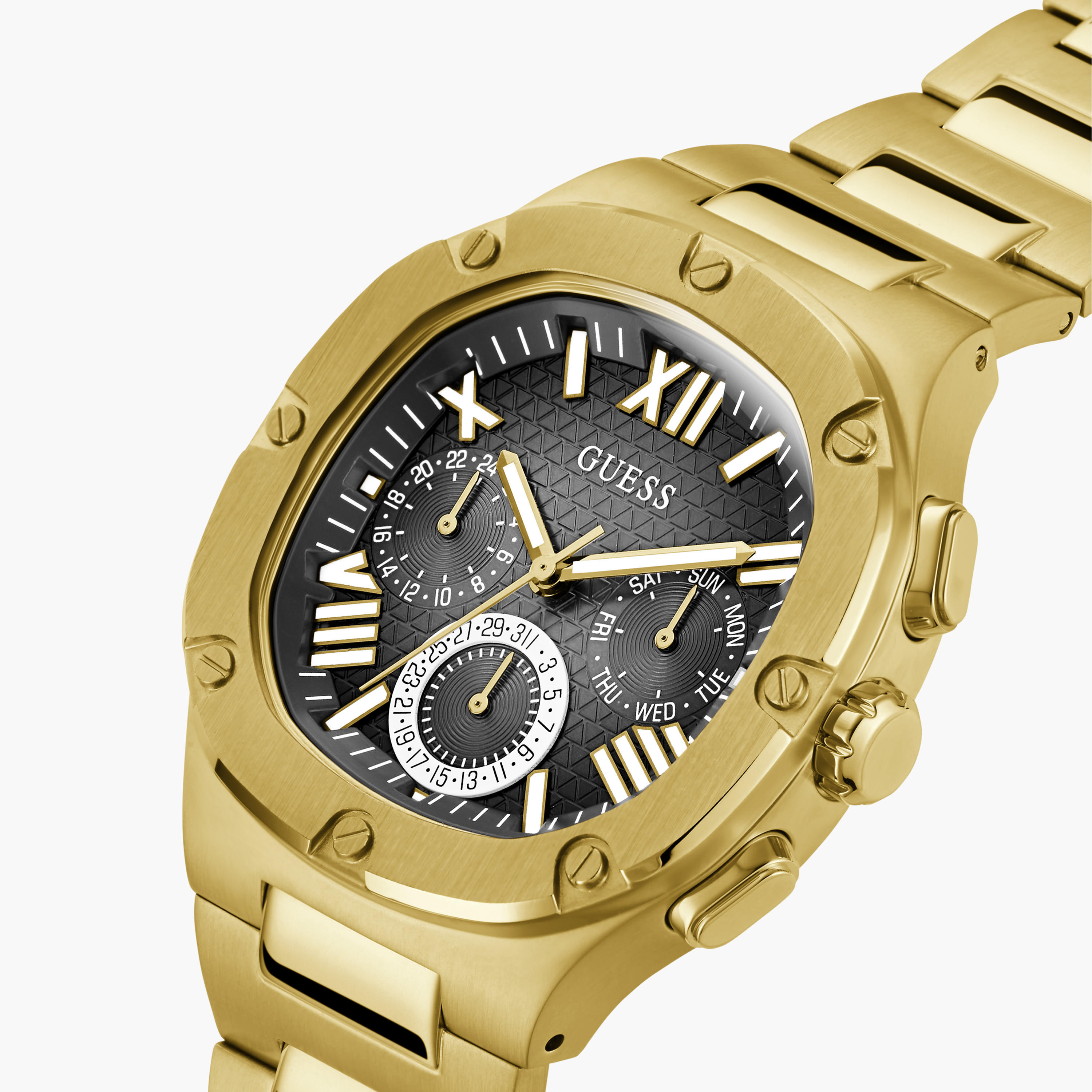 Guess Men's 42 MM Gold Chronograph Stainless Steel Watch GW0572G2-men-watchesandjewellery-watches-image-4
