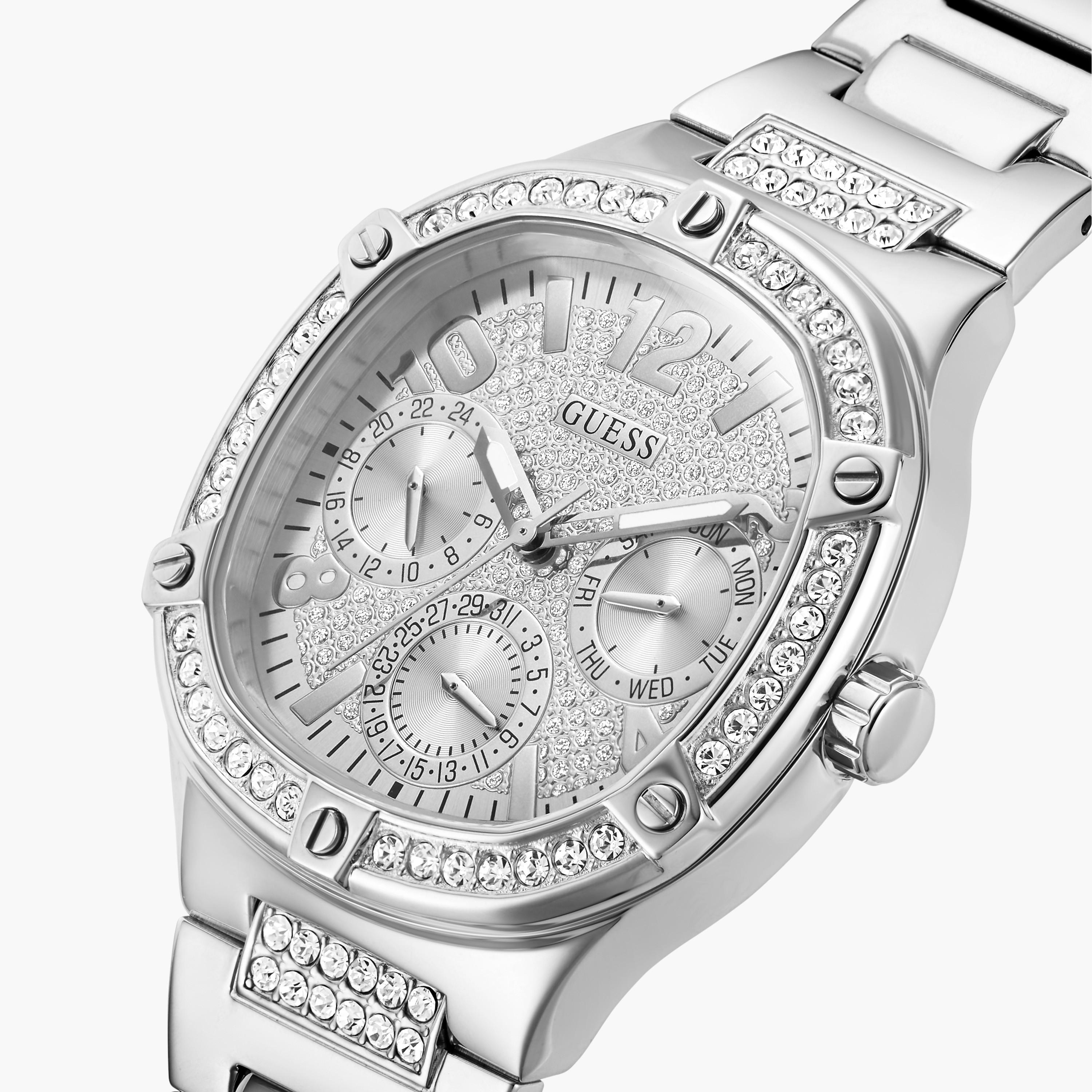 Guess Women's 40 MM Silver Chronograph Stainless Steel Watch GW0558L1-women-watchesandjewellery-watches-image-4