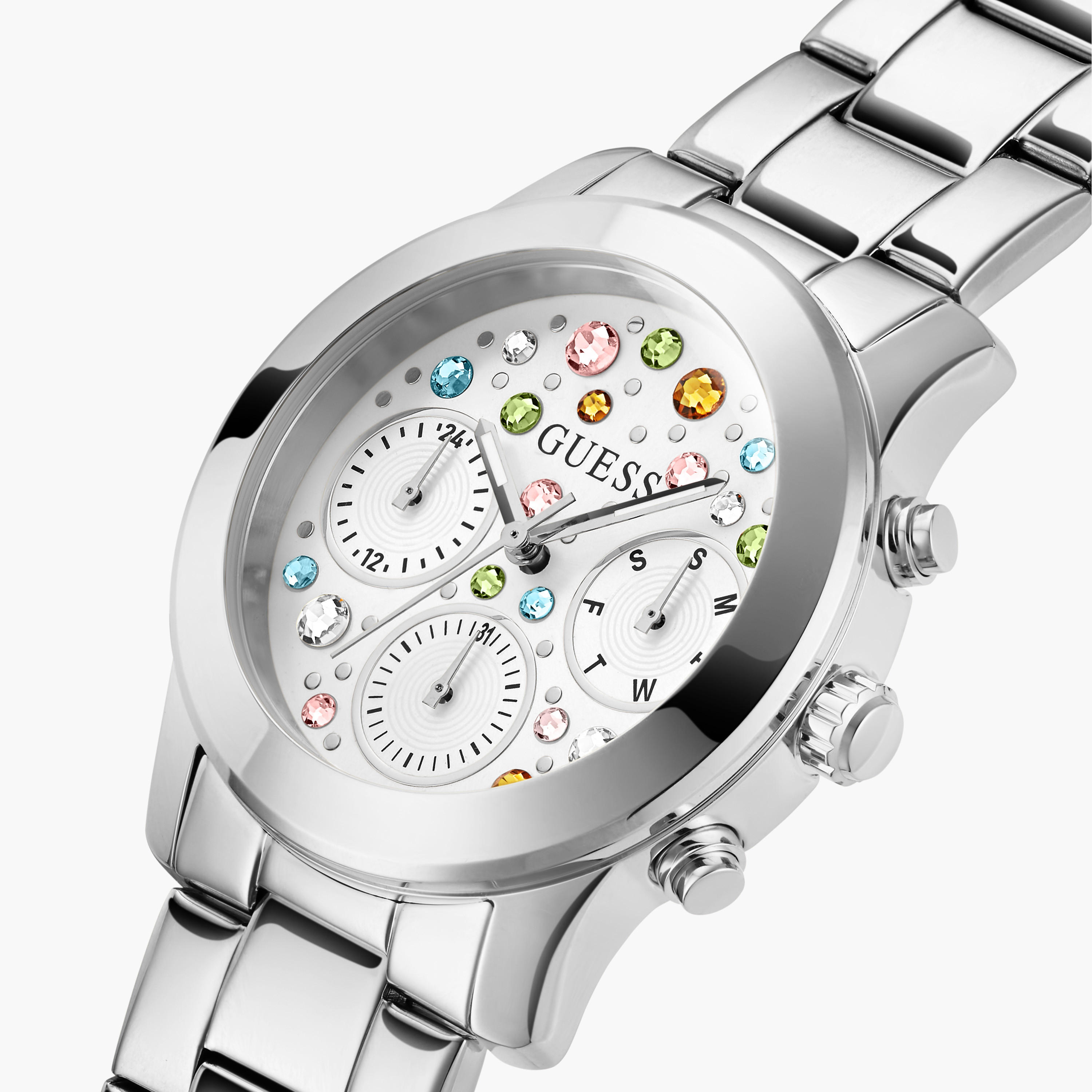 غيس- ساعة نسائية كرونوغراف مقاس 38 مم ستانلس ستيلGW0559L1-women-watchesandjewellery-watches-image-4