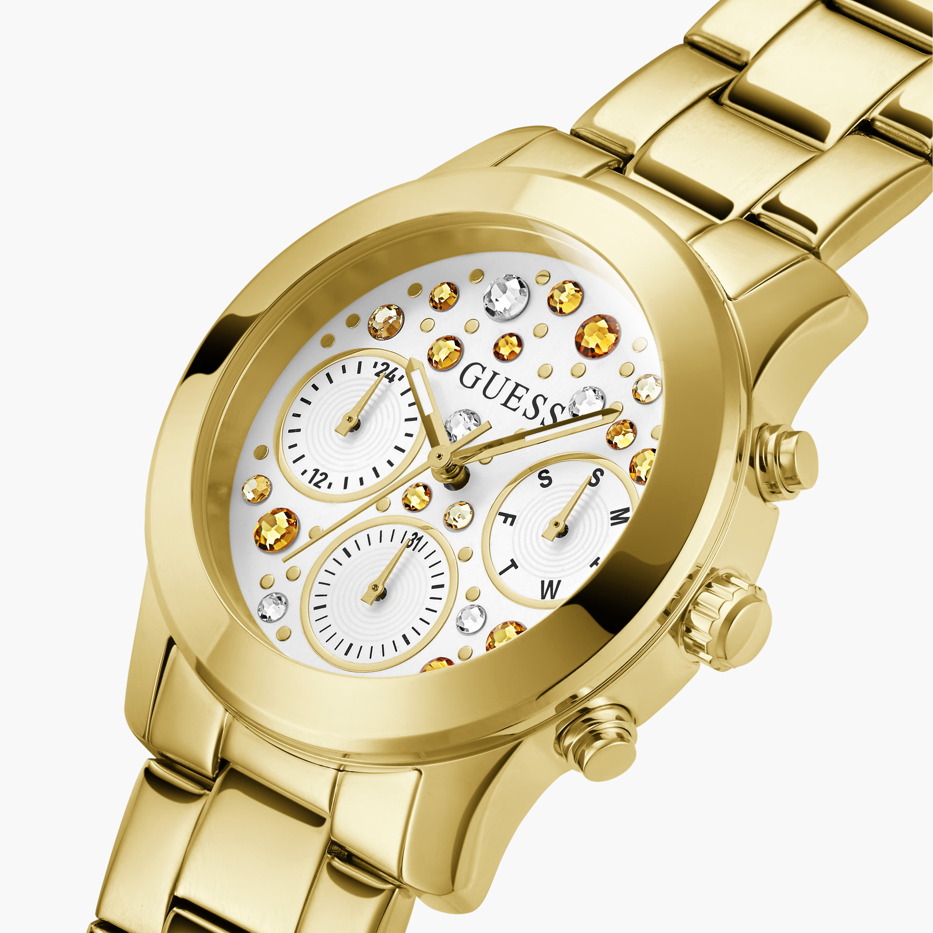Guess Women's 38 MM Gold Chronograph Stainless Steel Watch GW0559L2-women-watchesandjewellery-watches-image-4