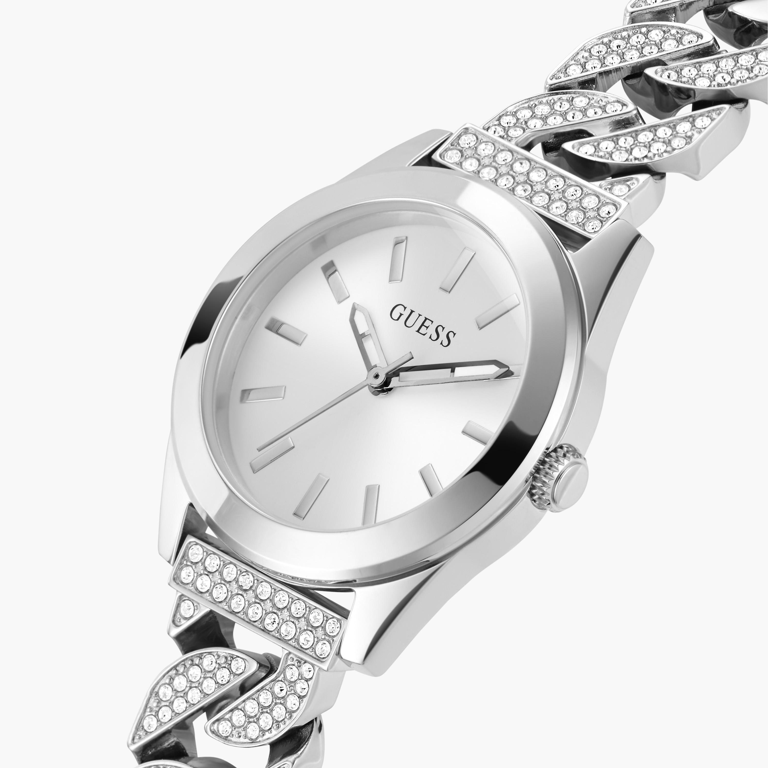 Guess Women's 32 MM Silver Analog Stainless Steel Watch GW0546L1-women-watchesandjewellery-watches-image-4