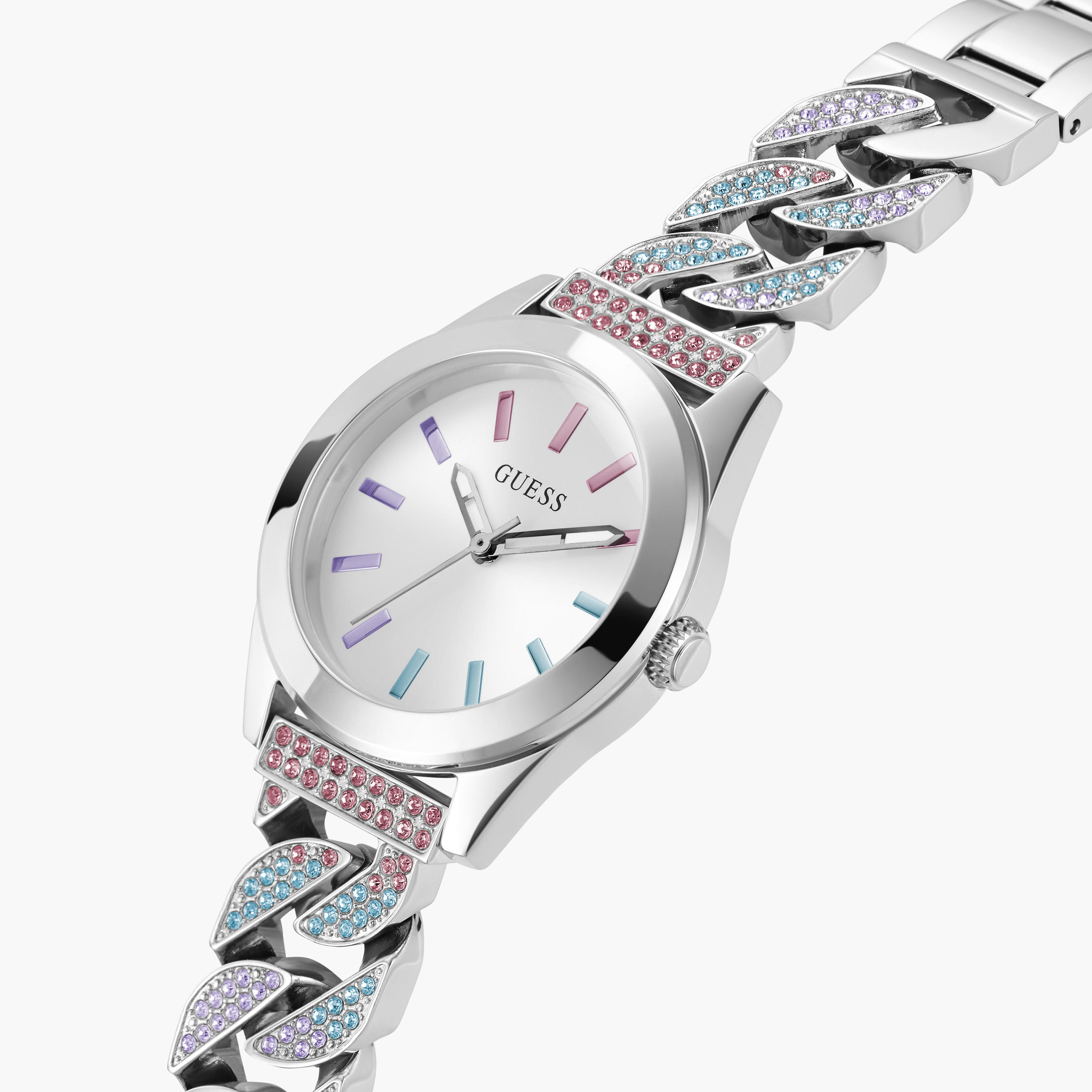 Guess Women's 32 MM Silver Analog Stainless Steel Watch GW0546L4-women-watchesandjewellery-watches-image-4