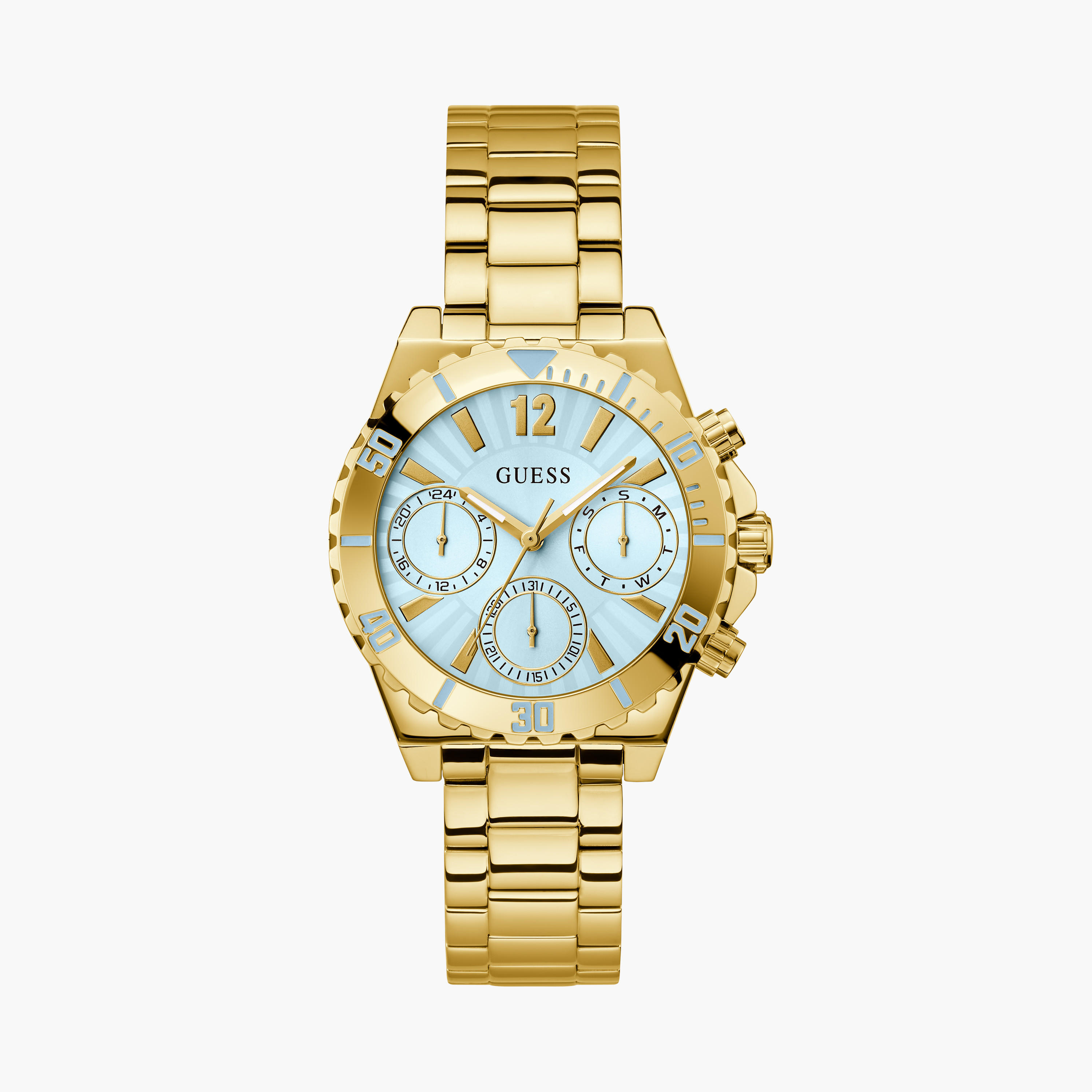 Guess Women's 38 MM Gold Chronograph Stainless Steel Watch GW0696L2-women-watchesandjewellery-watches-image-1