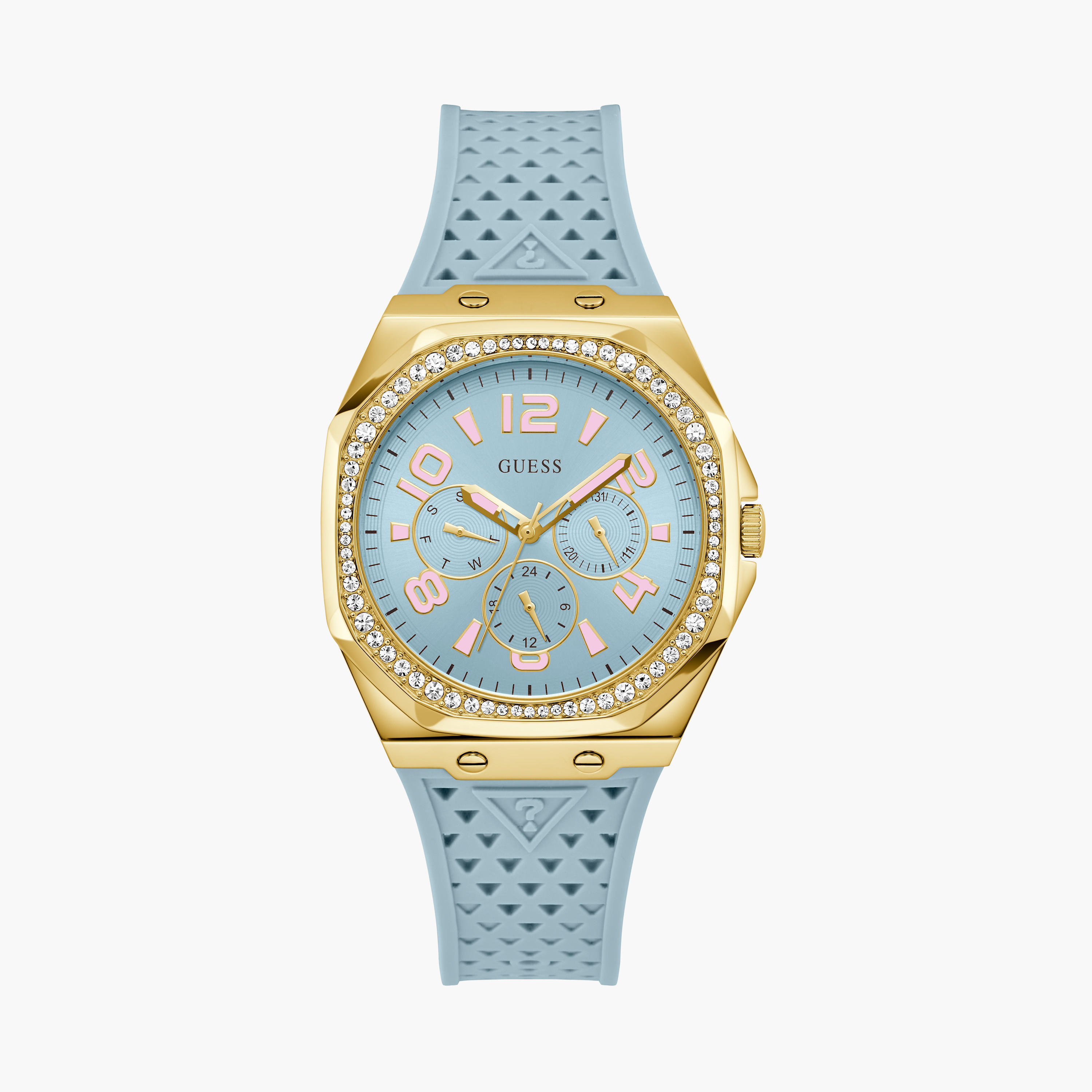 Guess Women's 40 MM Blue Chronograph Watch GW0694L1-women-watchesandjewellery-watches-image-1
