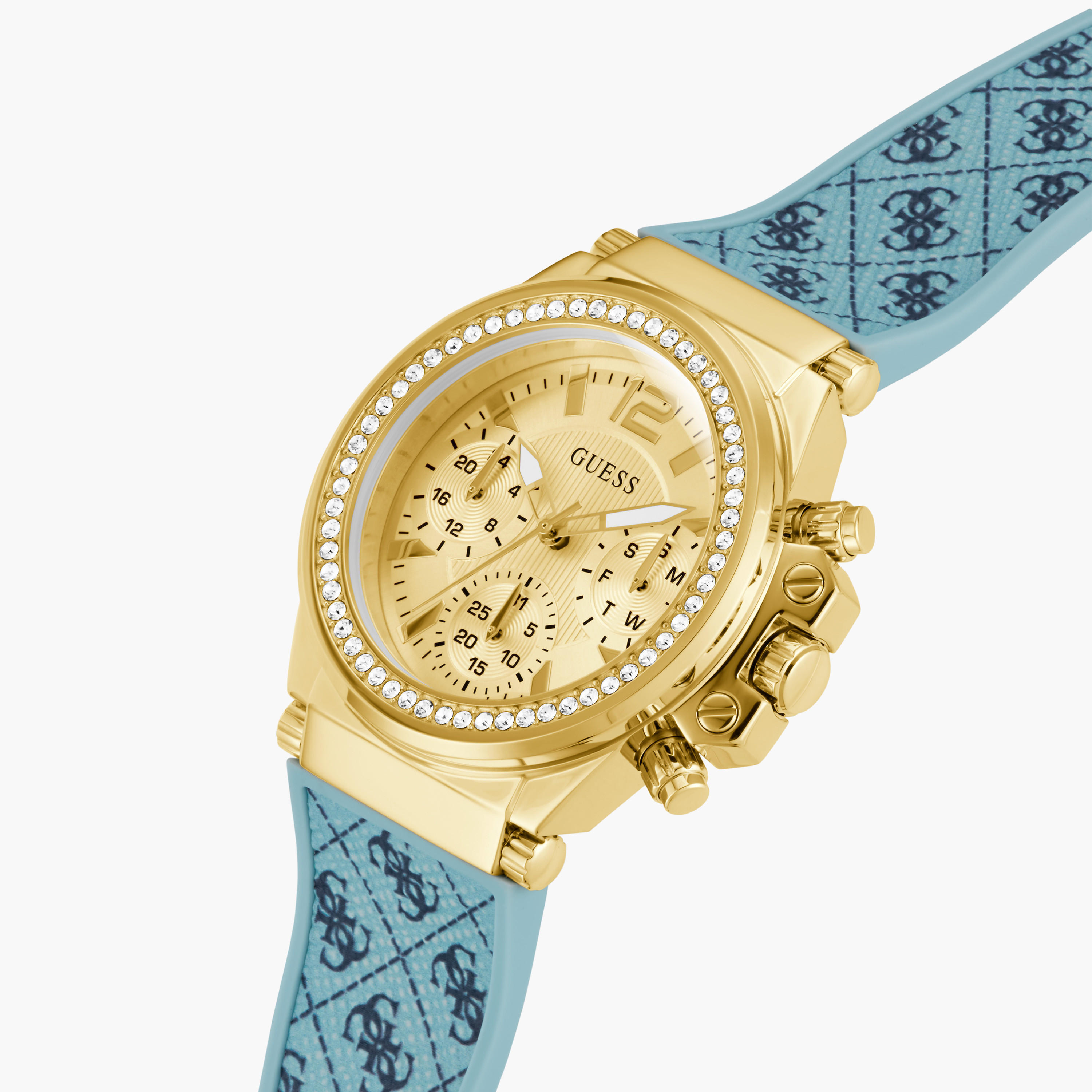 Guess Women's 38 MM Blue Chronograph Watch GW0699L1-women-watchesandjewellery-watches-image-4