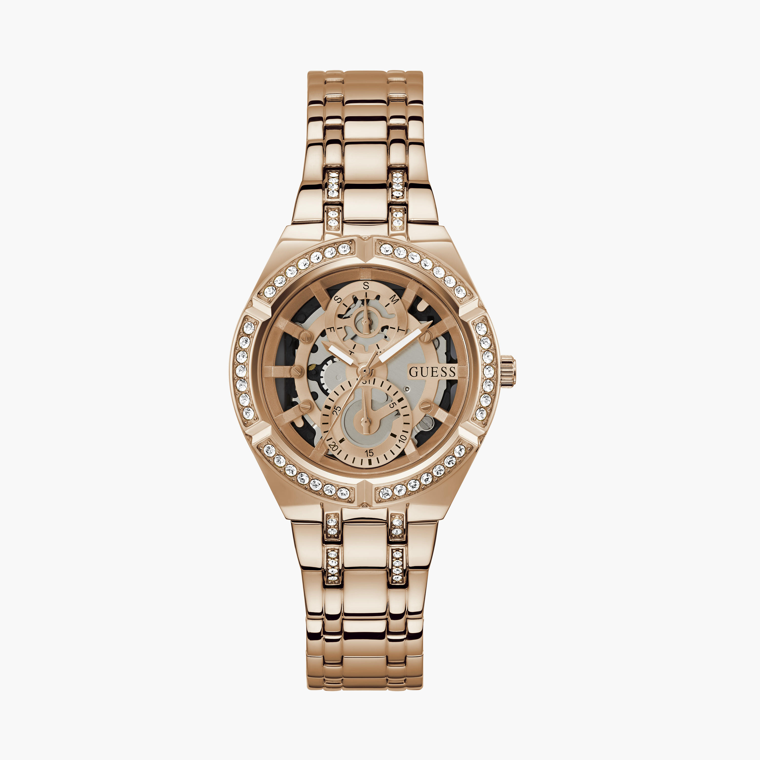 Guess Women's 36 MM Gold Analog Stainless Steel Watch GW0604L3-women-watchesandjewellery-watches-image-1