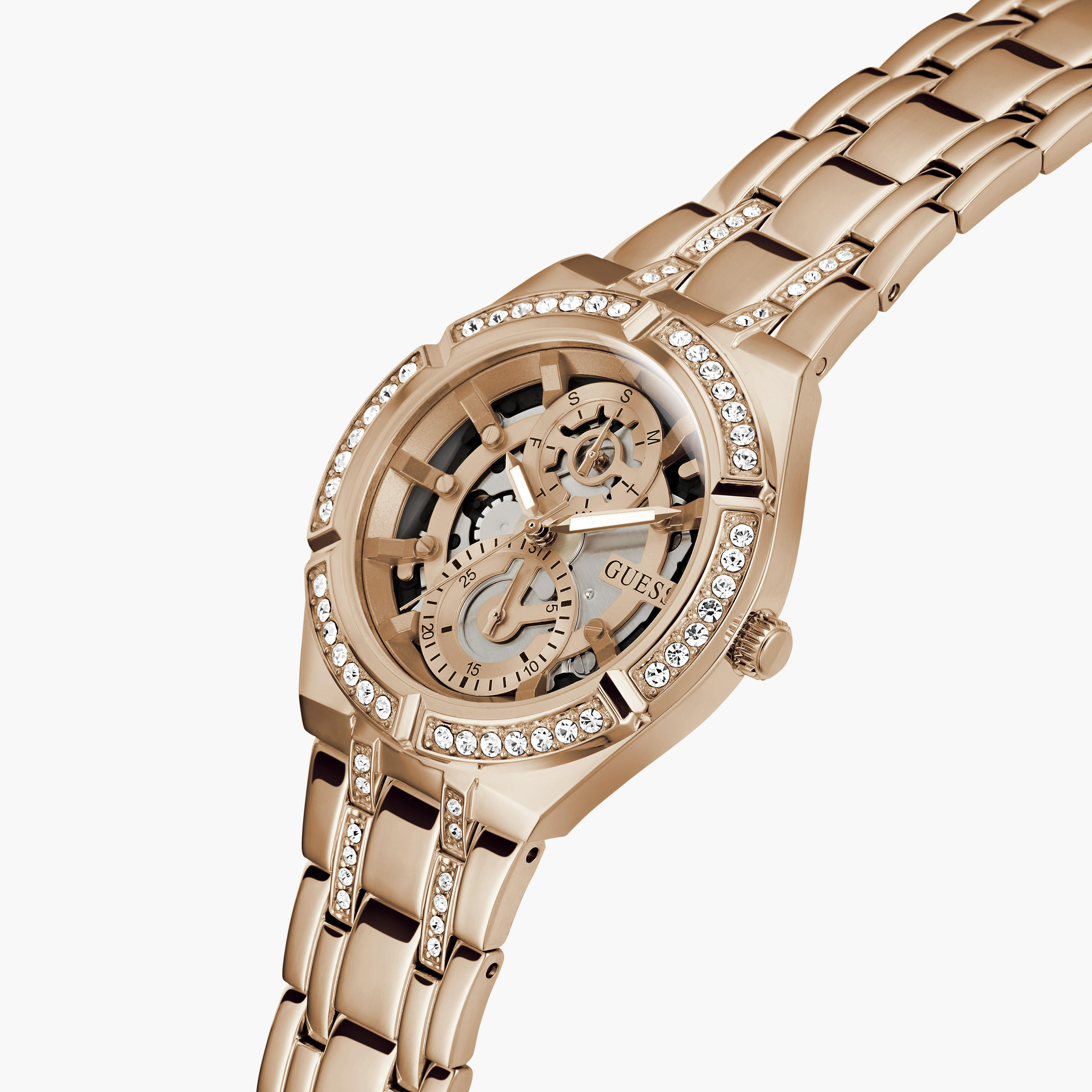 Guess Women's 36 MM Gold Analog Stainless Steel Watch GW0604L3-women-watchesandjewellery-watches-image-4