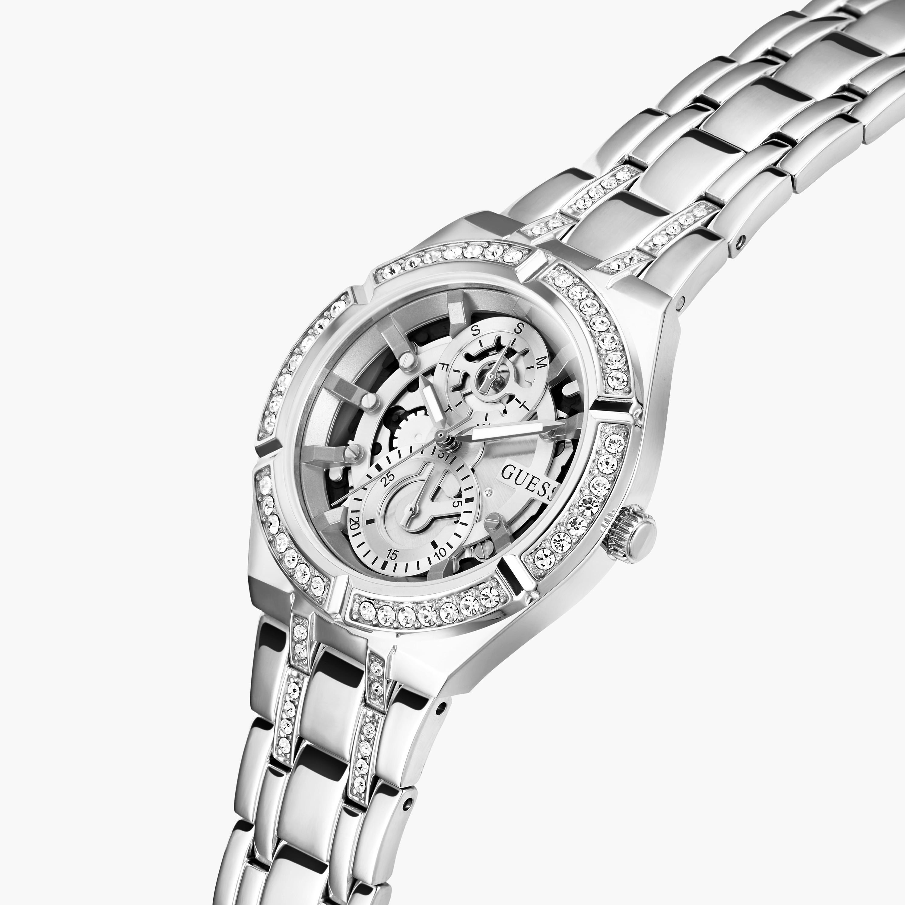 Guess Women's 36 MM Silver Analog Stainless Steel Watch GW0604L1-women-watchesandjewellery-watches-image-4