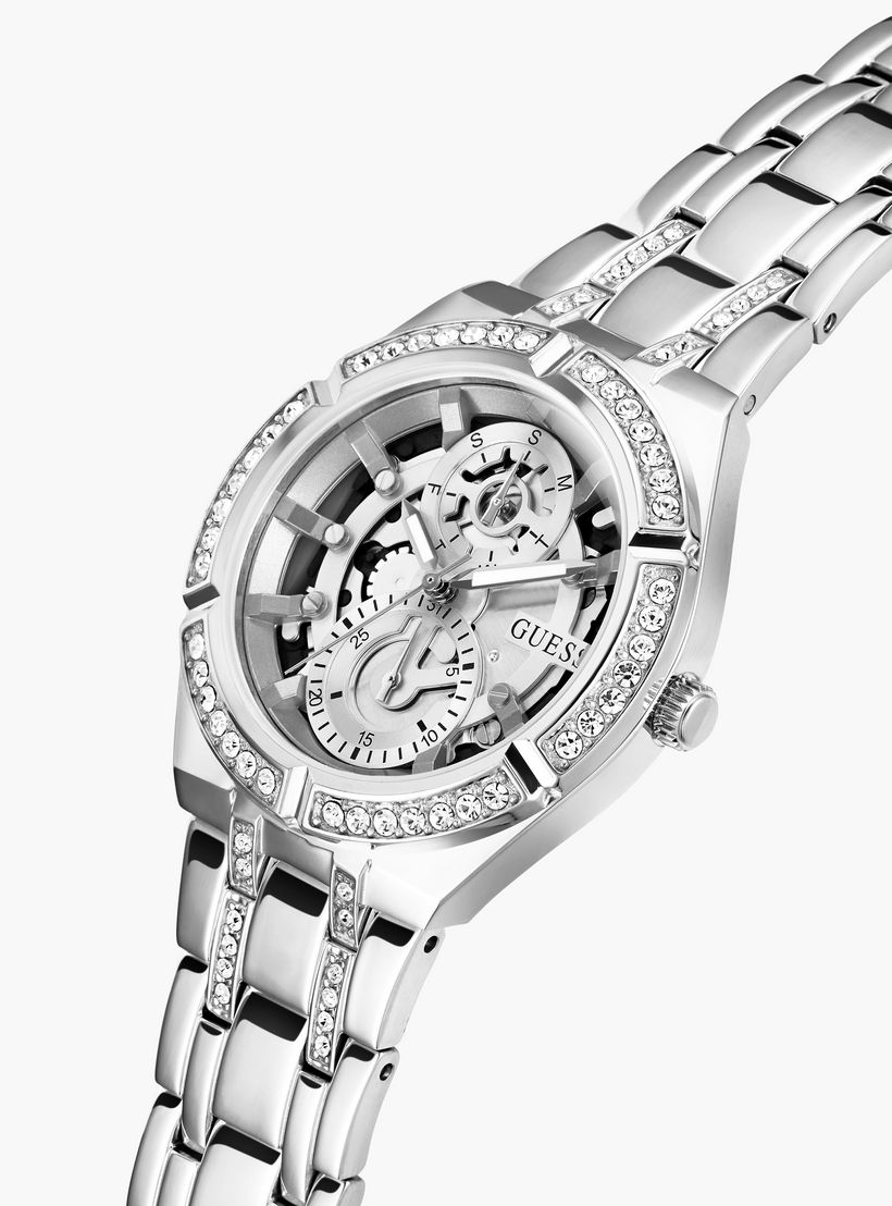 Guess Women's 36 MM Silver Analog Stainless Steel Watch GW0604L1-women-watchesandjewellery-watches-image-4