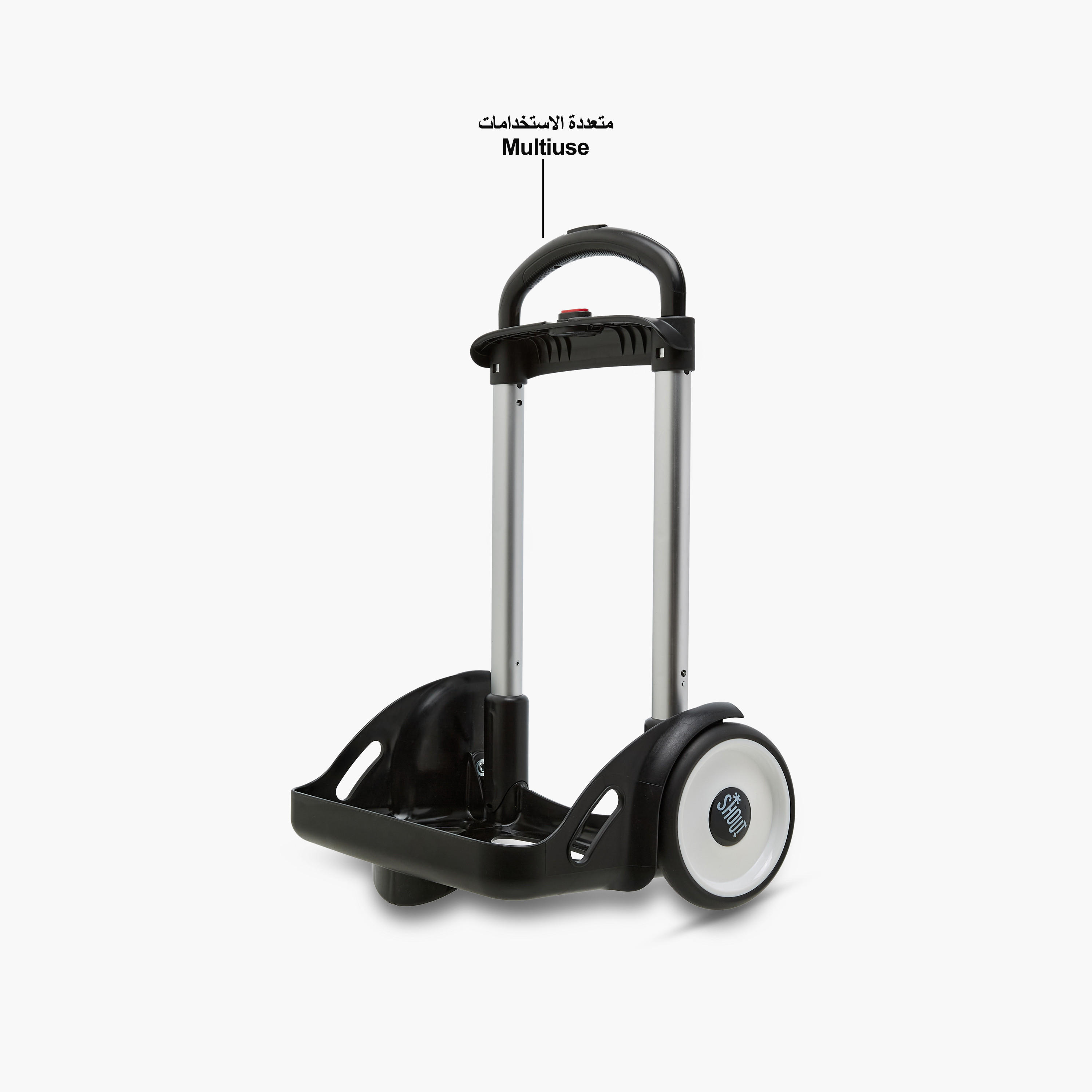 SHOUT Solid Trolley Bag for Kids 5-13+ Years with Retractable Handle -school-bagsandbackpacks-trolleybags-image-4