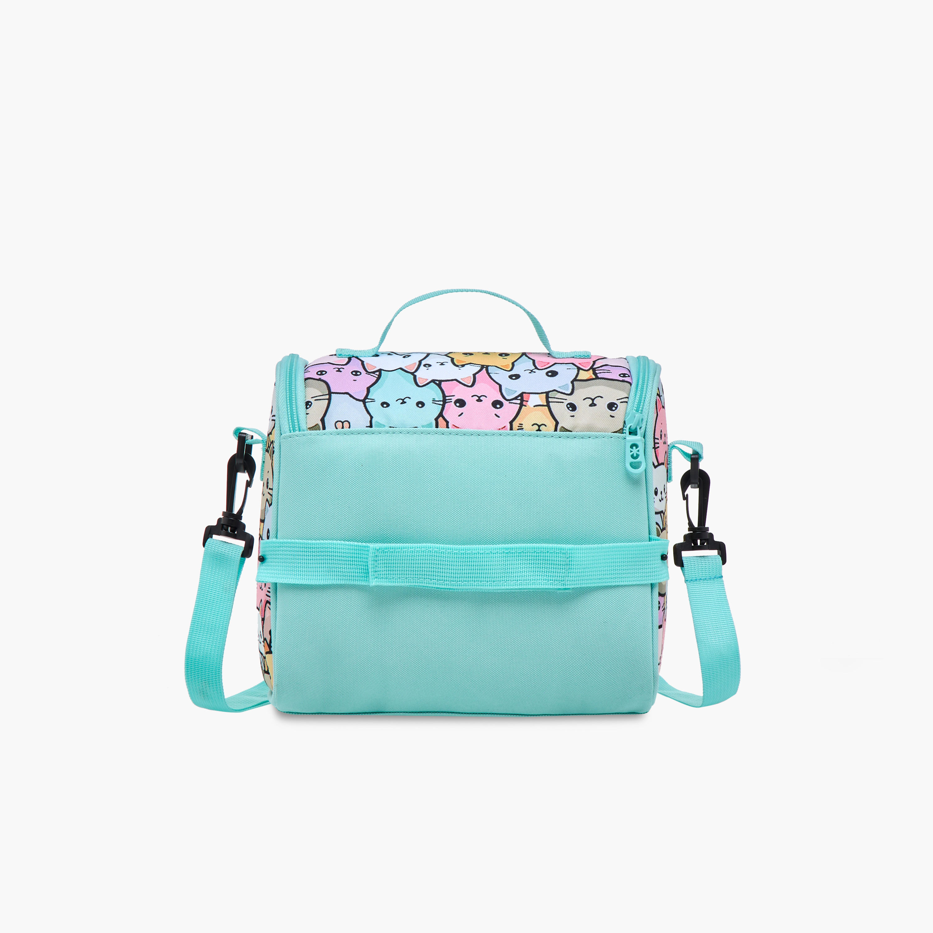 SHOUT Cat Print Lunch Bag with Adjustable Strap and Zip Closure-school-lunchessentials-lunchbags-image-3