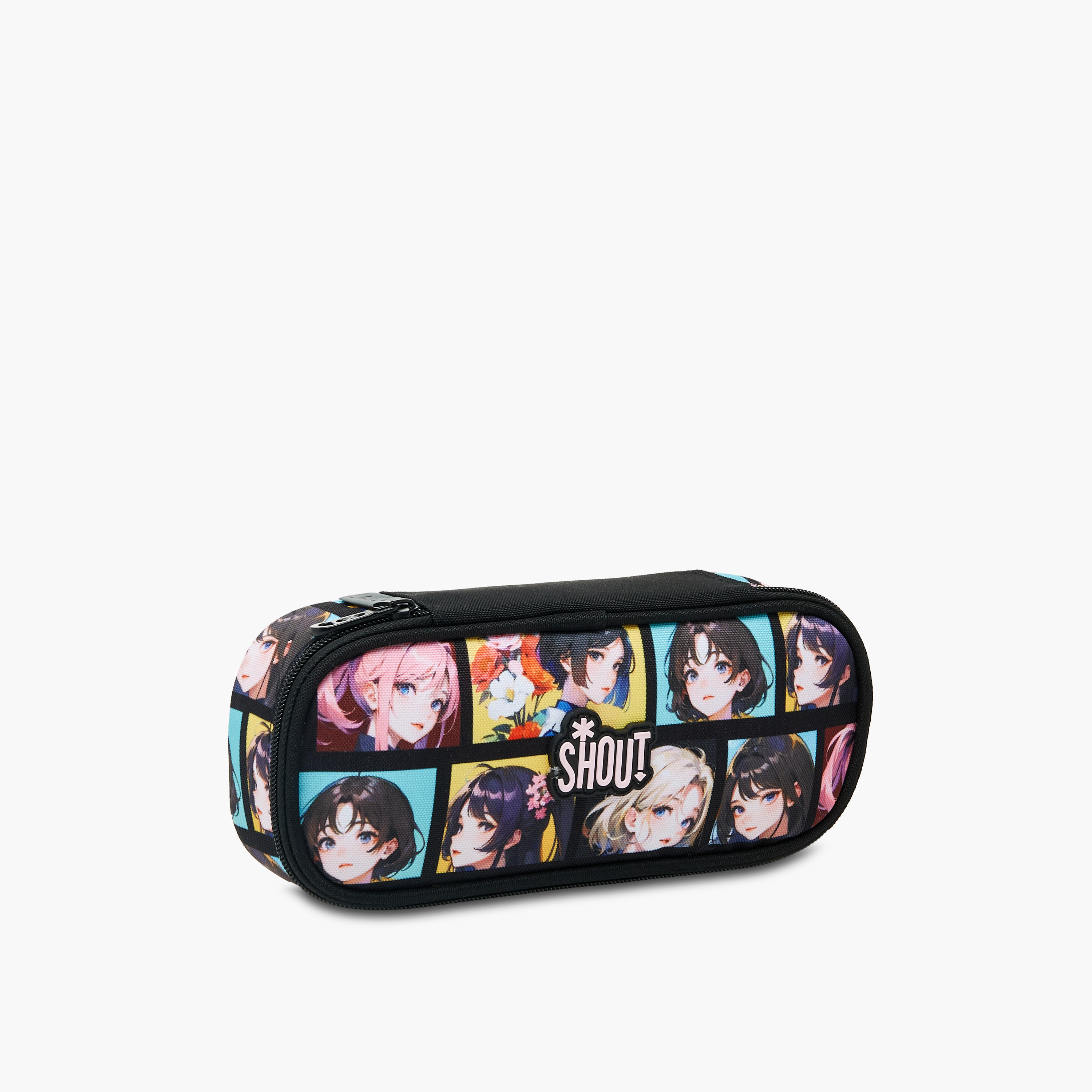 SHOUT Anime Print Pencil Case with Zip Closure-school-stationery-pencilcases-image-2