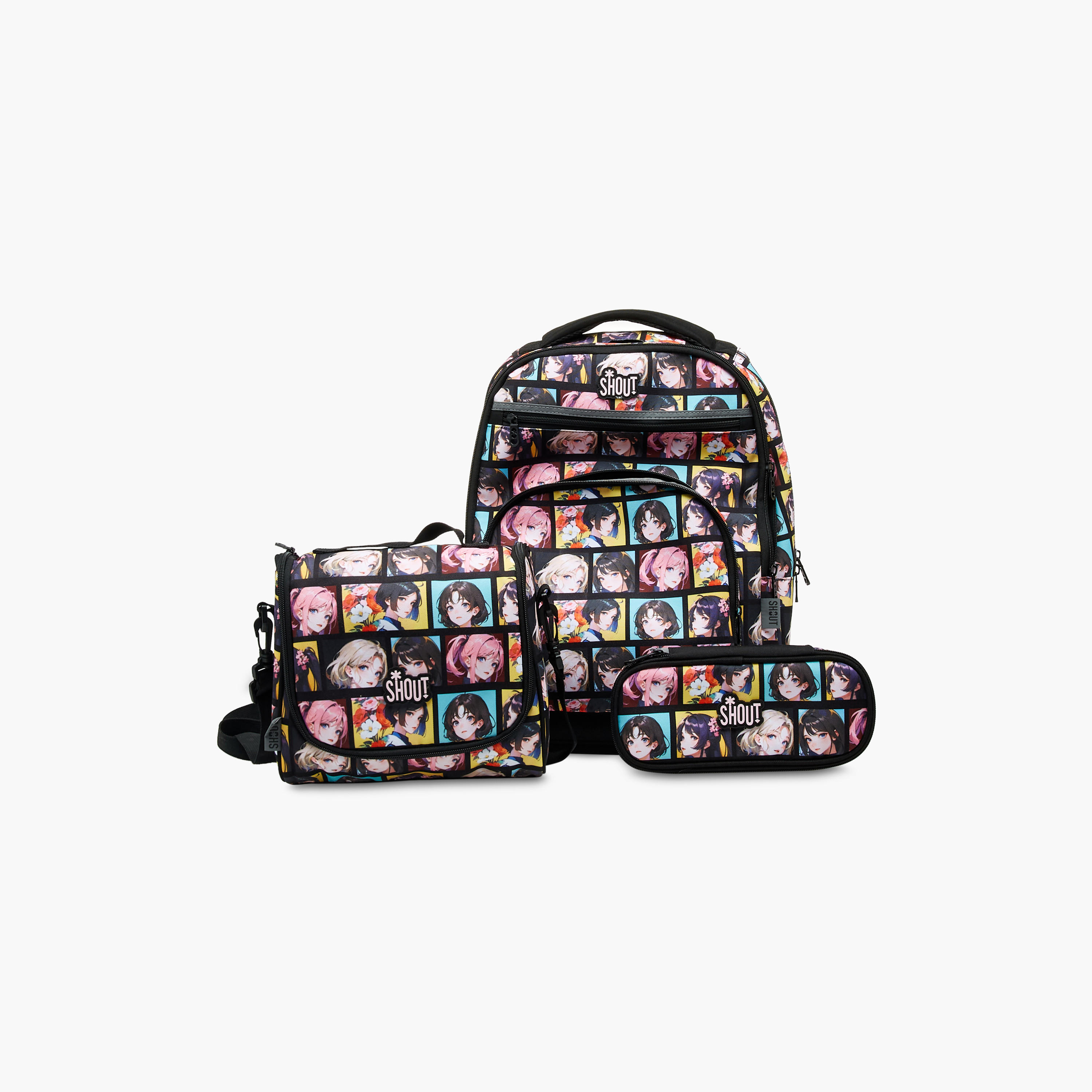 SHOUT Anime Print Pencil Case with Zip Closure-school-stationery-pencilcases-image-6