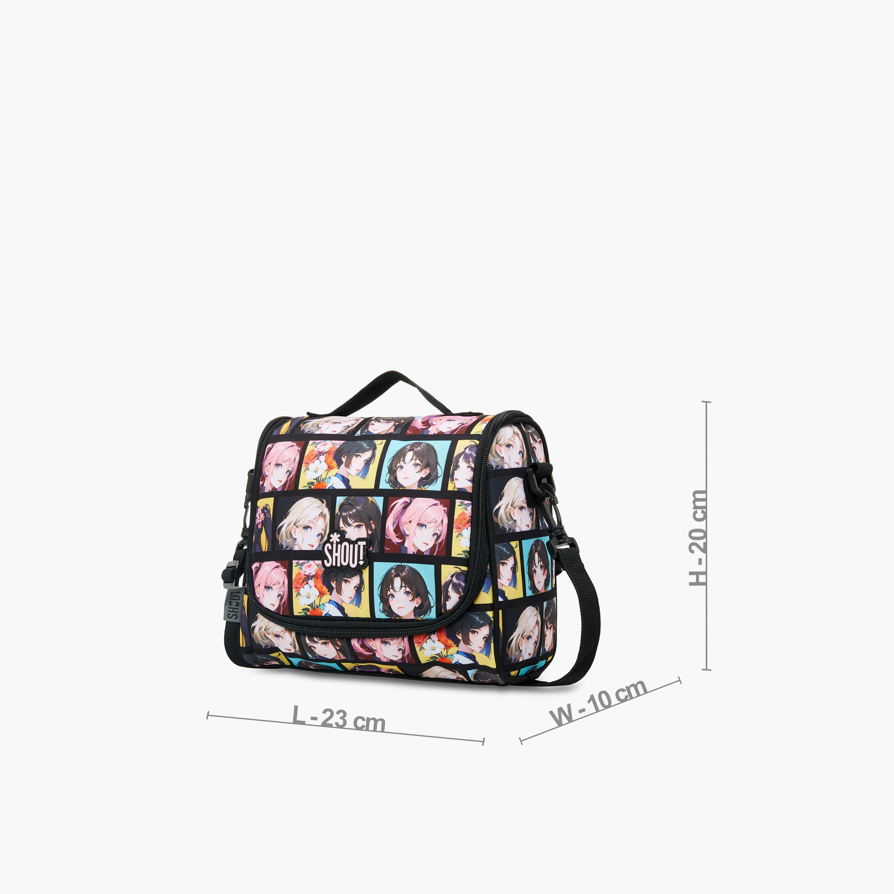 SHOUT Anime Print Lunch Bag with Zip Closure-school-lunchessentials-lunchbags-image-2