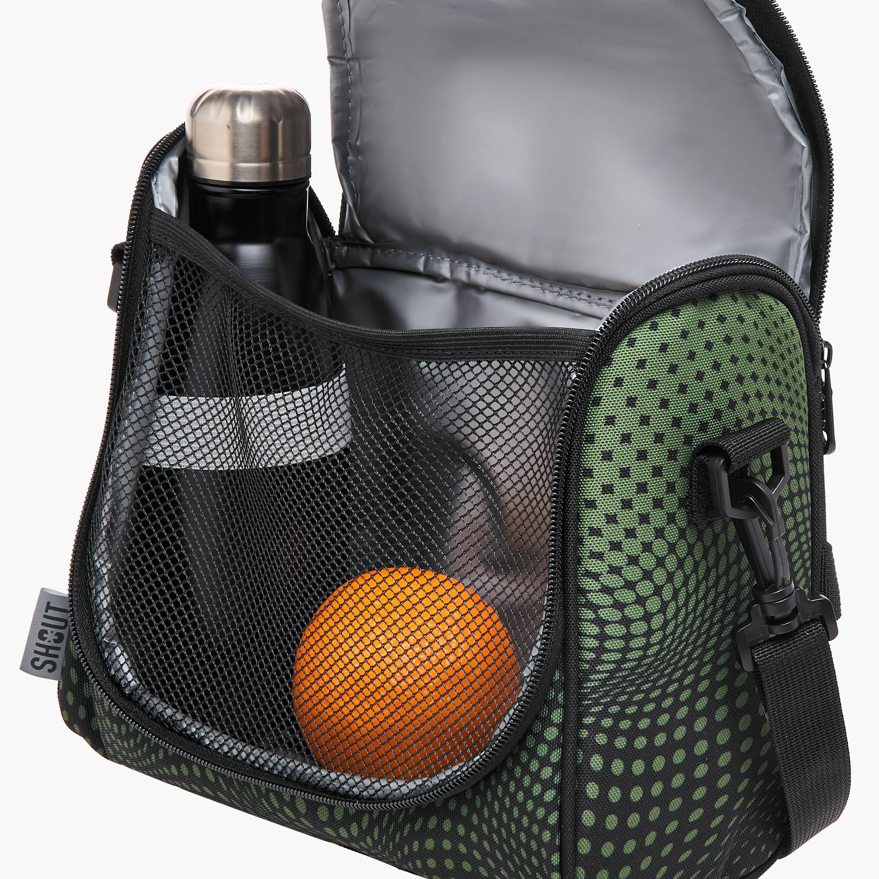 SHOUT Printed Lunch Bag with Zip Closure-school-lunchessentials-lunchbags-image-6