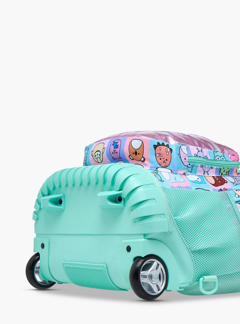 Unique-O Animal Print Trolley Bag for Girls 5-8 Years with Retractable Handle -school-bagsandbackpacks-trolleybags-image-12