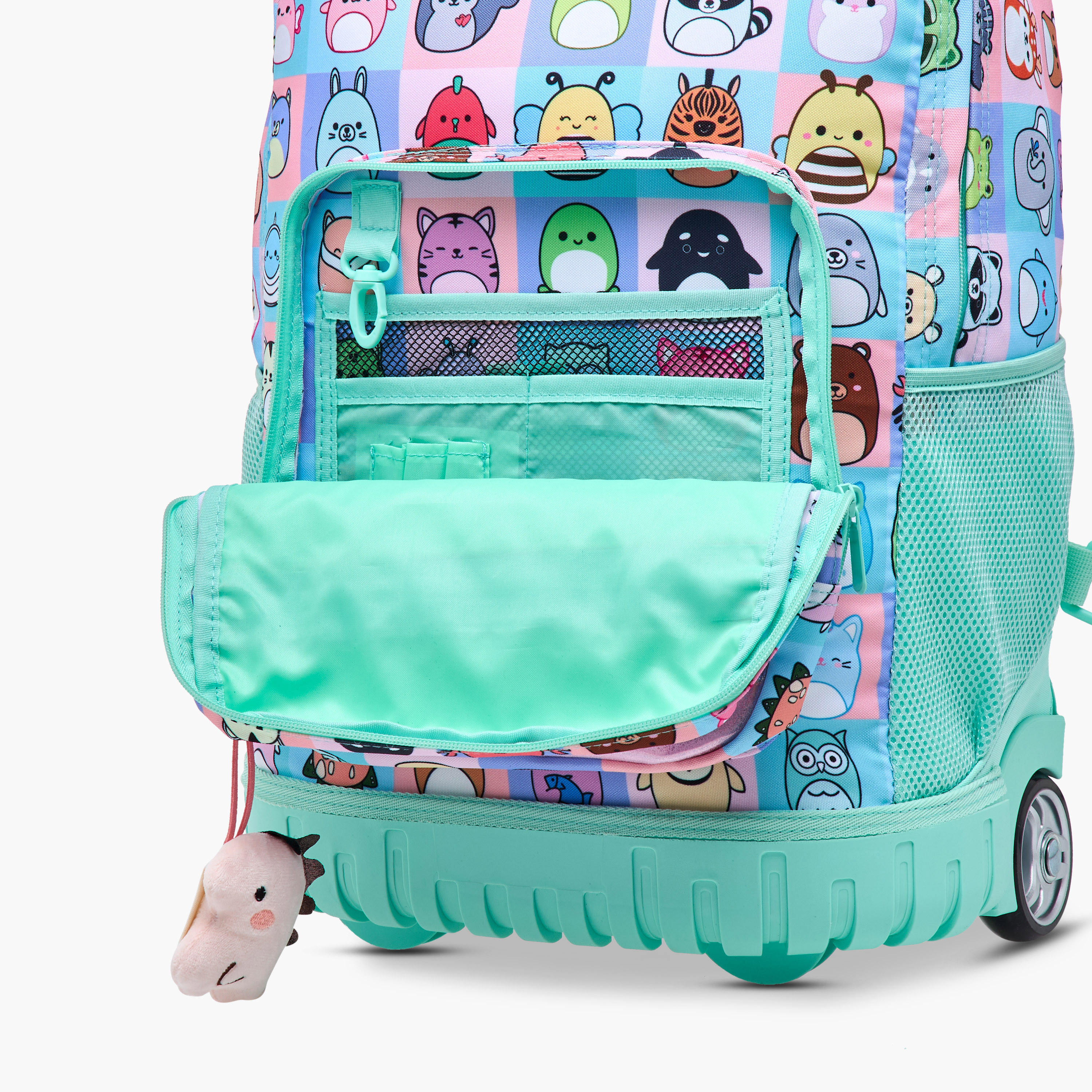 Unique-O Animal Print Trolley Bag for Girls 5-8 Years with Retractable Handle -school-bagsandbackpacks-trolleybags-image-14