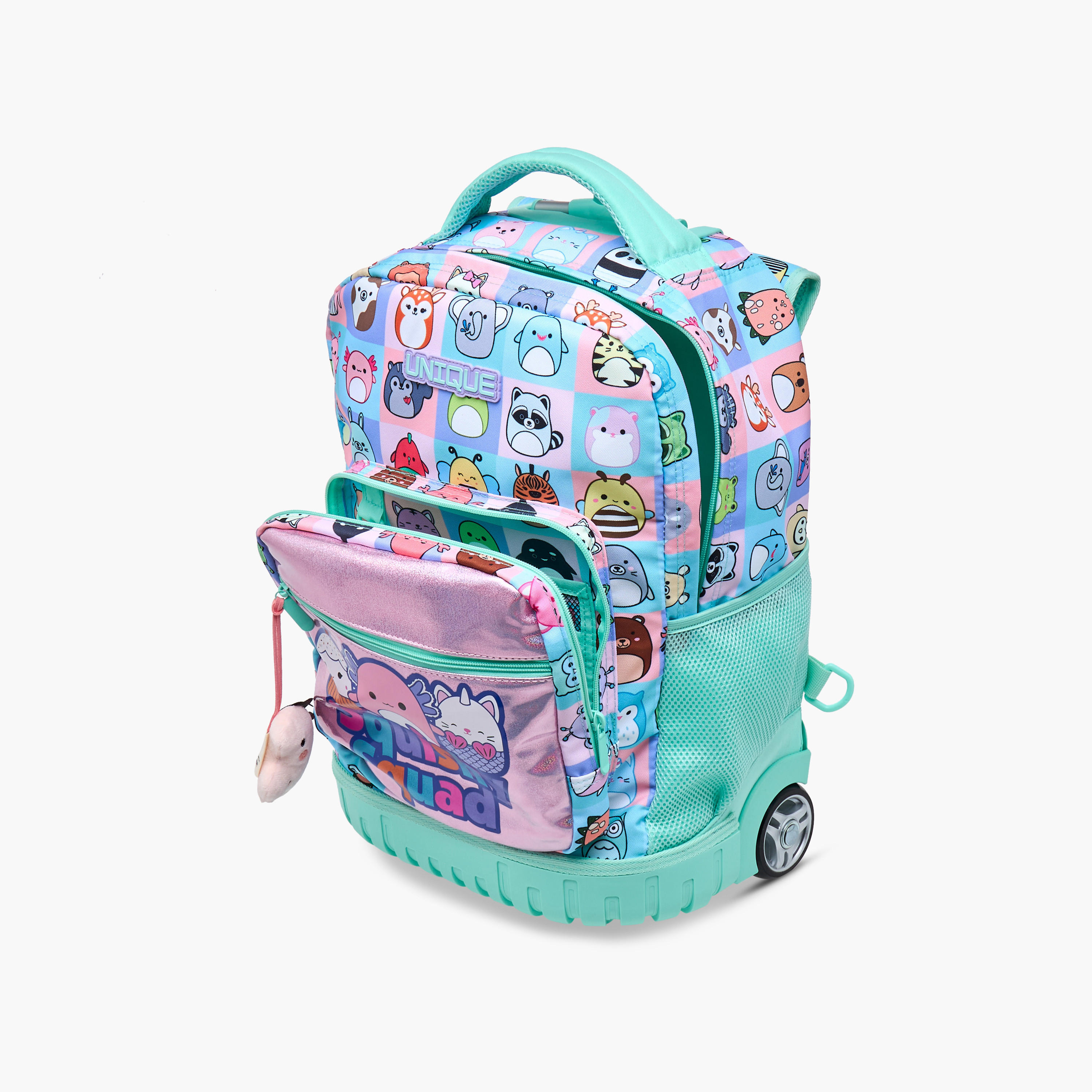 Unique-O Animal Print Trolley Bag for Girls 5-8 Years with Retractable Handle -school-bagsandbackpacks-trolleybags-image-15