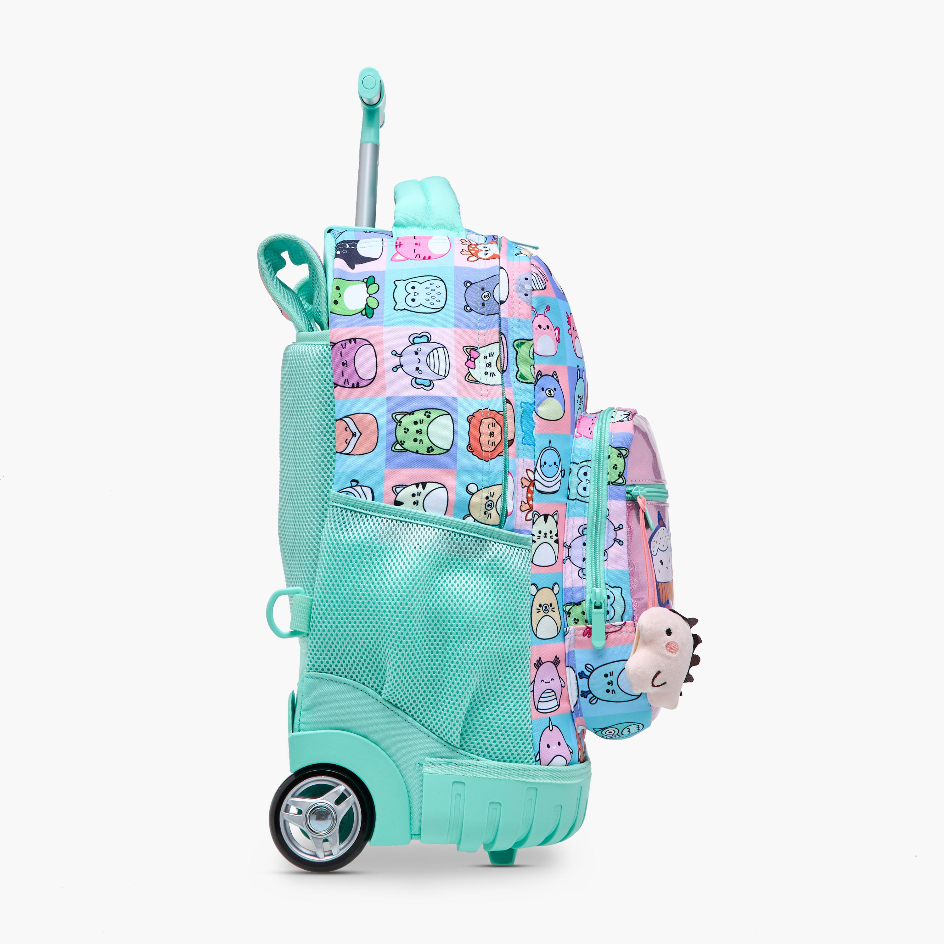 Unique-O Animal Print Trolley Bag for Girls 5-8 Years with Retractable Handle -school-bagsandbackpacks-trolleybags-image-3