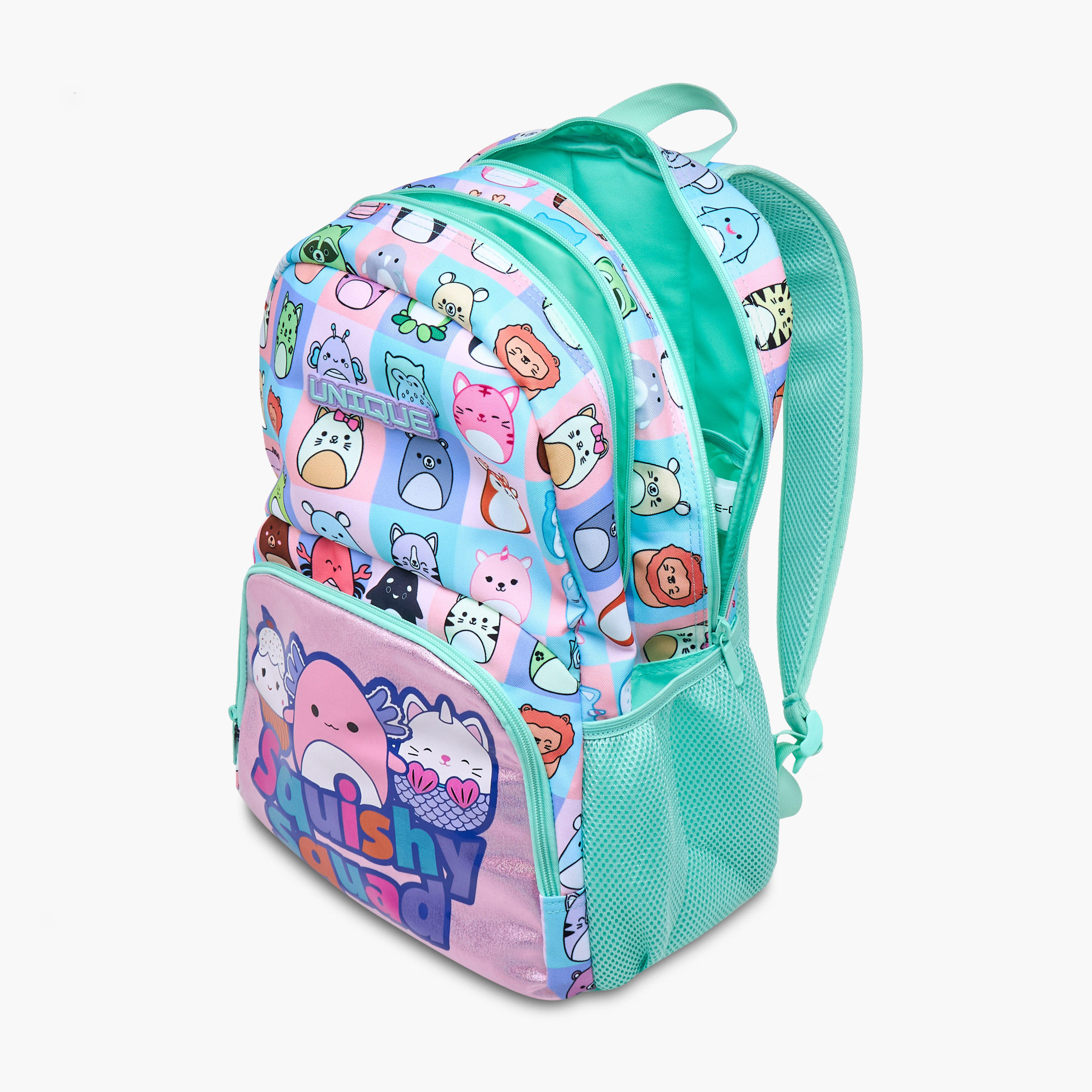 Unique-O Squishy Squad Print Backpack with Adjustable Straps and Zip Closure - 30x19x45 cms-school-bagsandbackpacks-backpacks-image-10