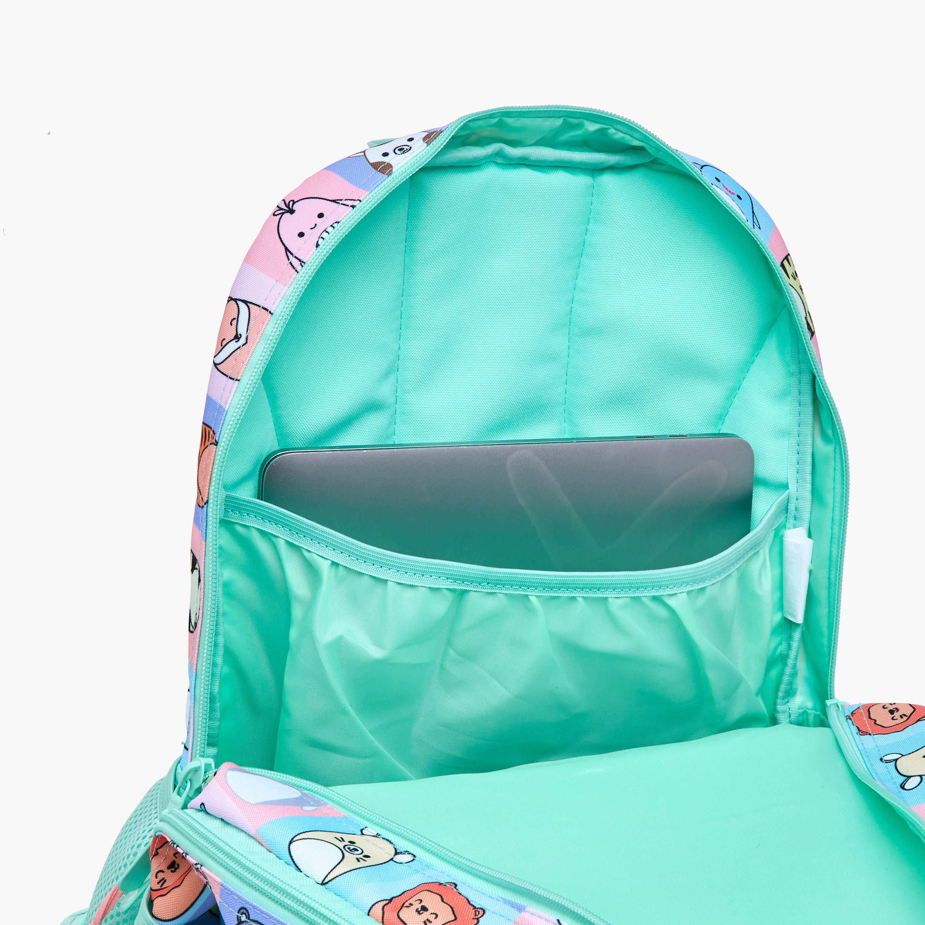 Unique-O Squishy Squad Print Backpack with Adjustable Straps and Zip Closure - 30x19x45 cms-school-bagsandbackpacks-backpacks-image-11