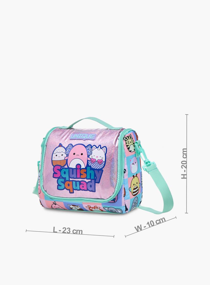 Unique-O Squishy Squad Print Lunch Bag with Zip Closure-school-lunchessentials-lunchbags-image-2