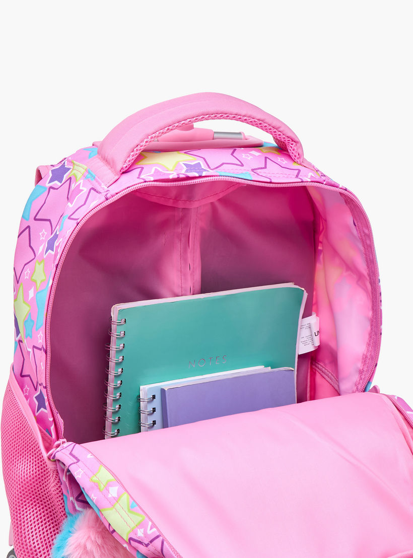 Unique-O Unicorn Trolley Bag for Girls 5-8 Years with Retractable Handle -school-bagsandbackpacks-trolleybags-image-15
