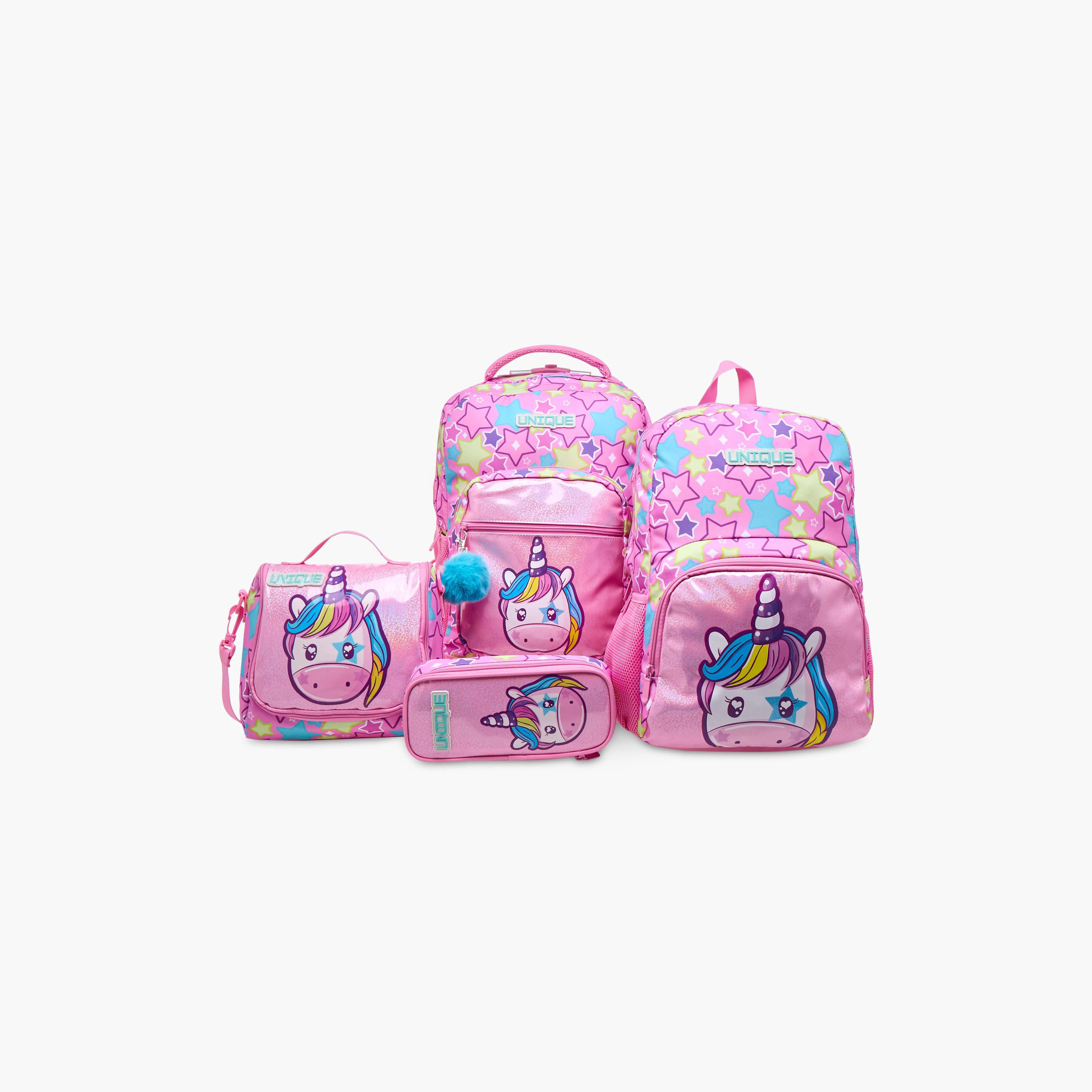Unique-O Unicorn Trolley Bag for Girls 5-8 Years with Retractable Handle -school-bagsandbackpacks-trolleybags-image-16