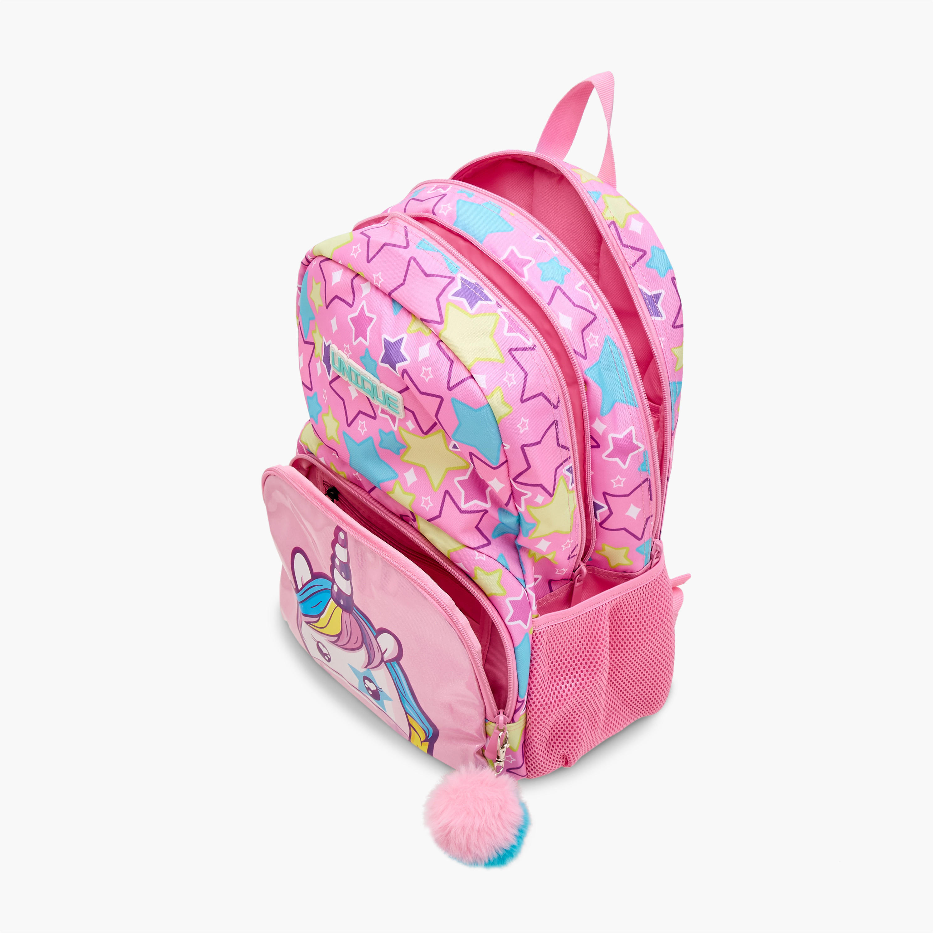 Unique-O Unicorn Print Backpack with Adjustable Straps and Zip Closure - 30x19x45 cms-school-bagsandbackpacks-backpacks-image-12
