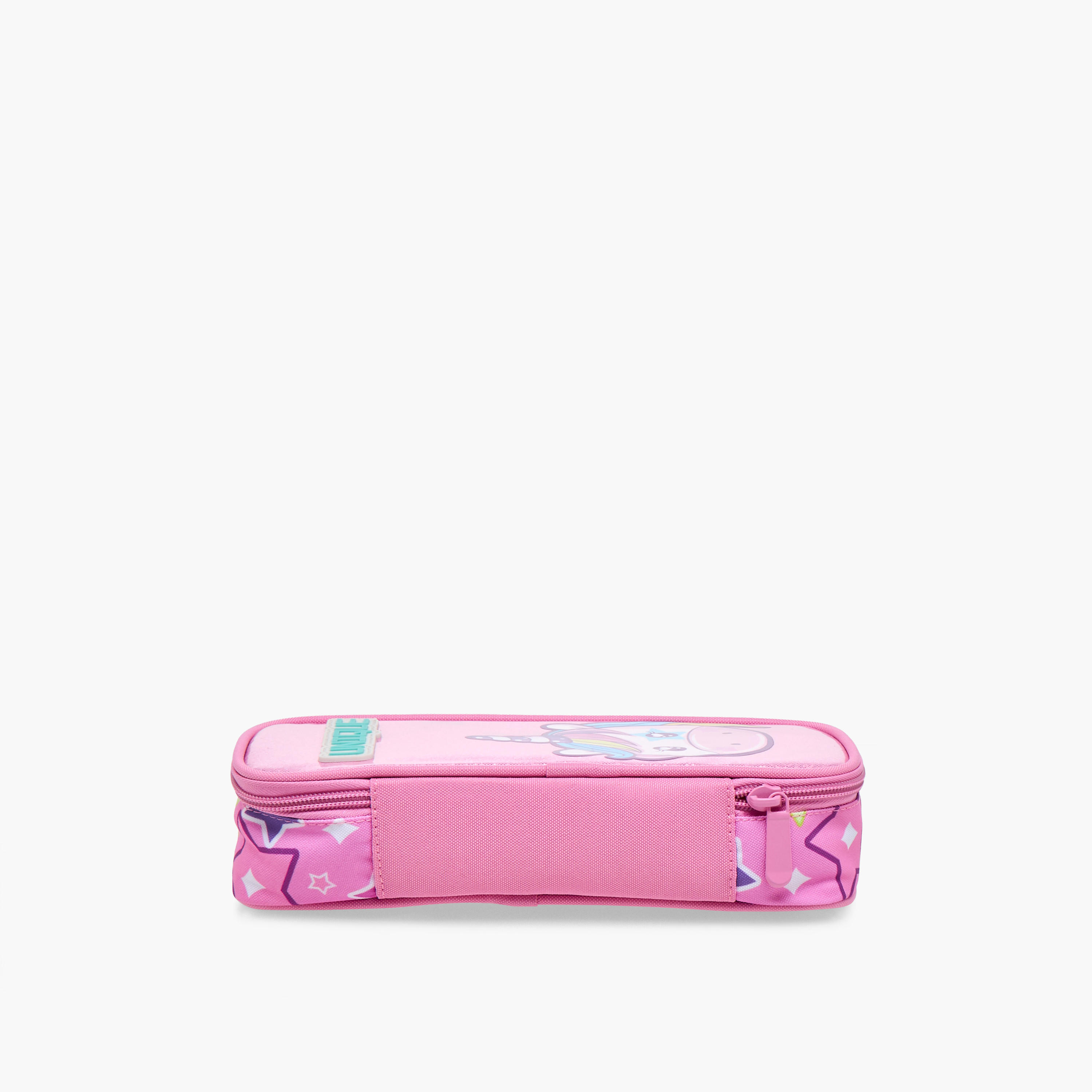 Unique-O Unicorn Print Pencil Case with Zip Closure-school-stationery-pencilcases-image-3