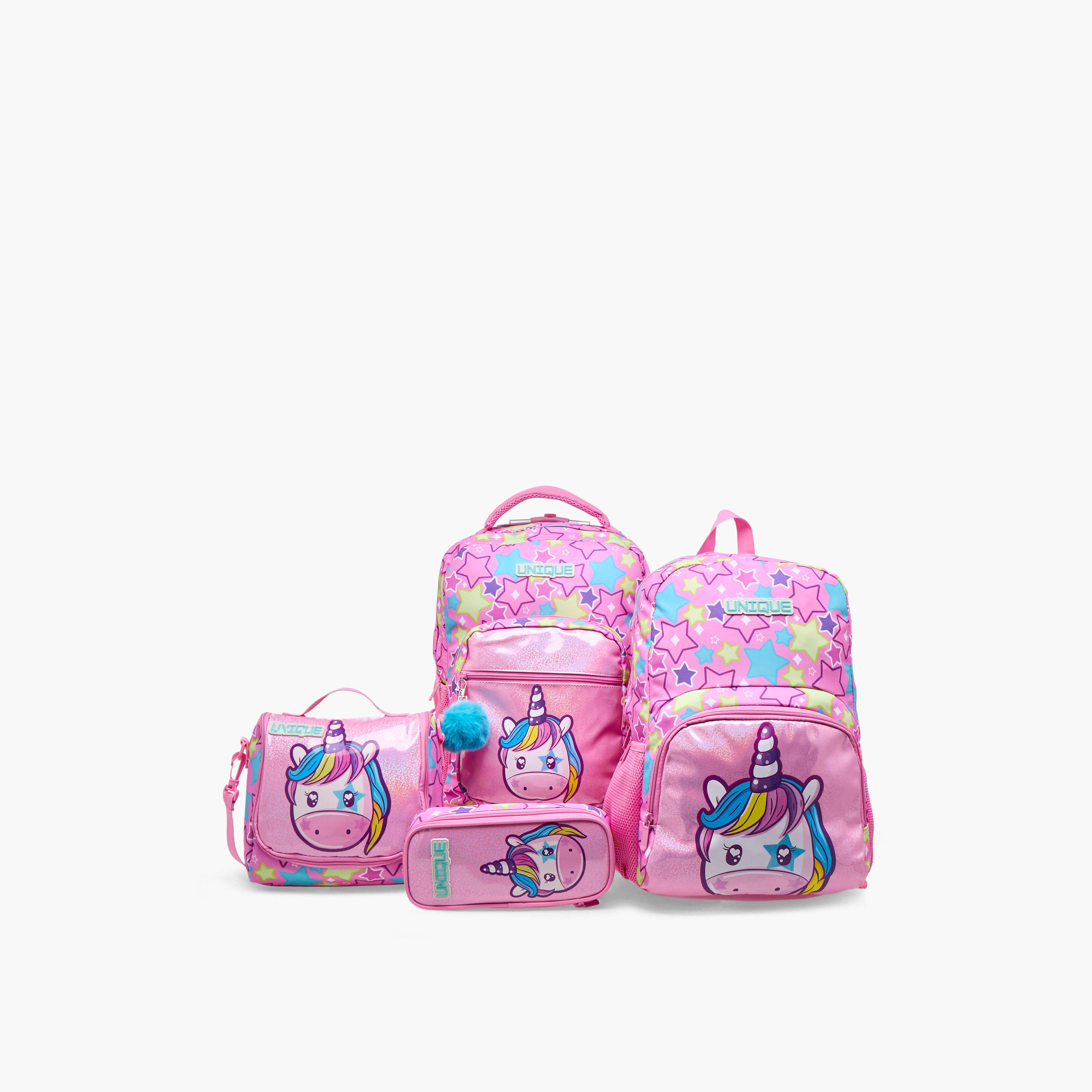 Unique-O Unicorn Print Pencil Case with Zip Closure-school-stationery-pencilcases-image-6