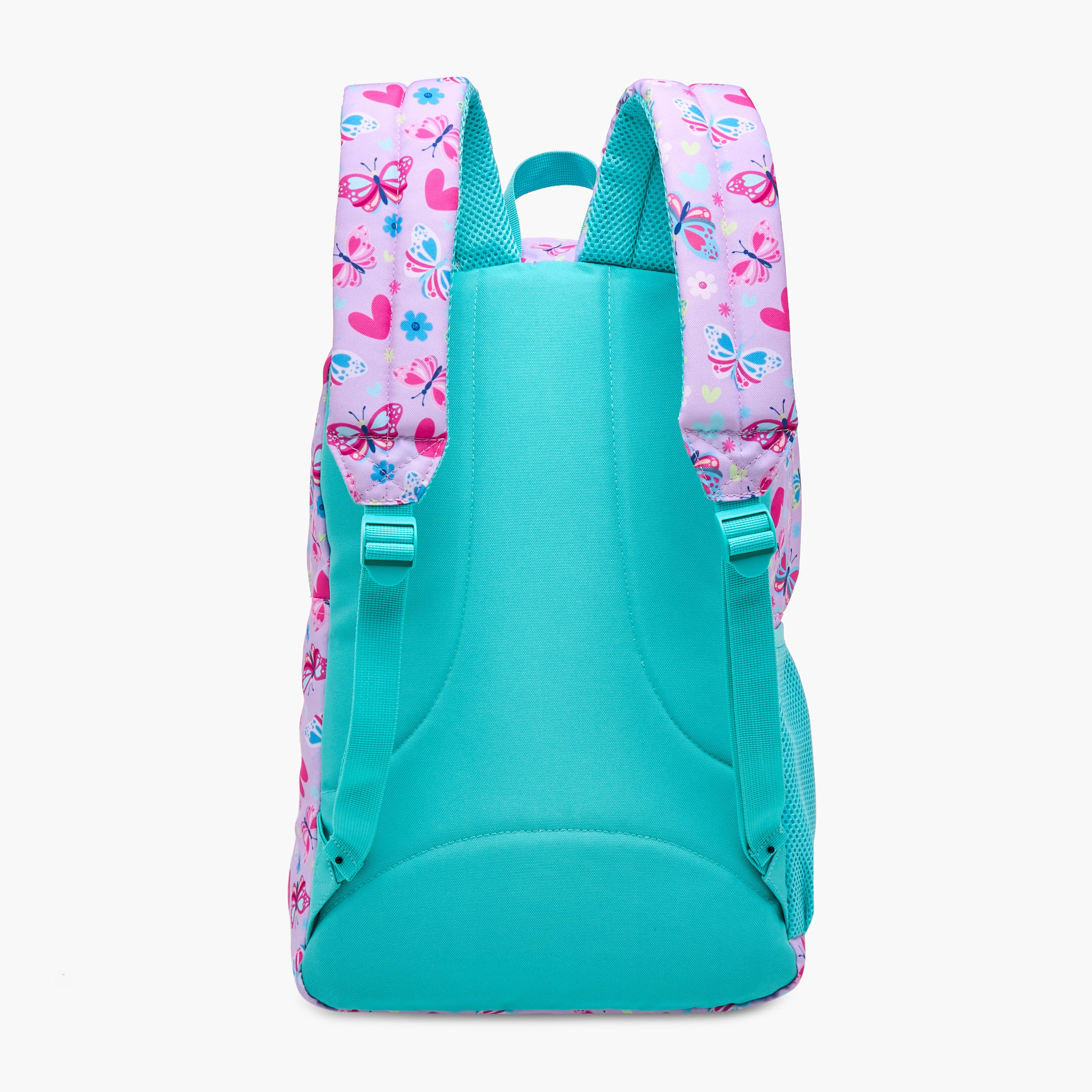 Sensazioni Butterfly Print Backpack with Adjustable Straps and Zip Closure - 30x15x45 cms-school-bagsandbackpacks-backpacks-image-5