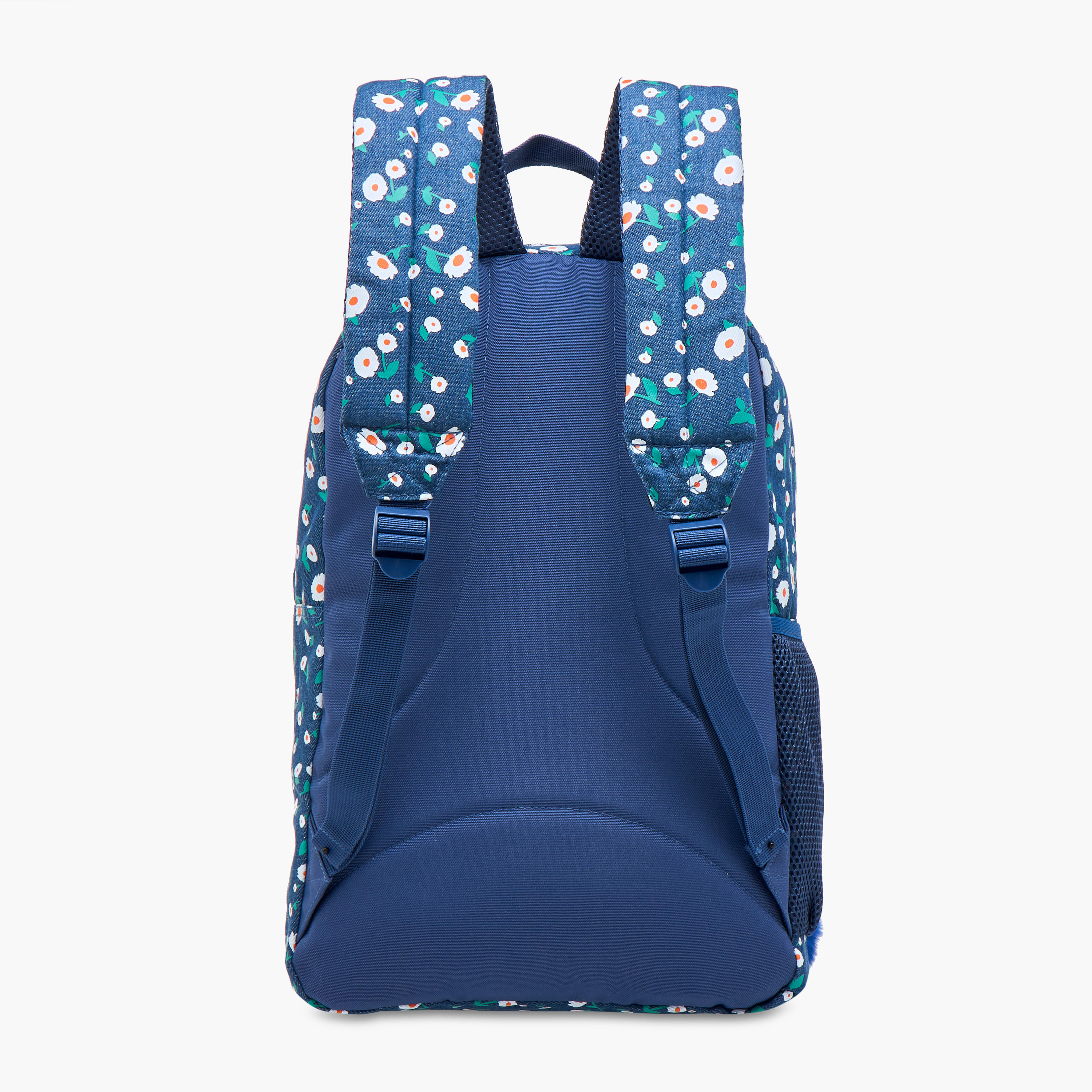 Sensazioni Floral Print Backpack with Adjustable Straps and Zip Closure - 30x15x45 cms-school-bagsandbackpacks-backpacks-image-5