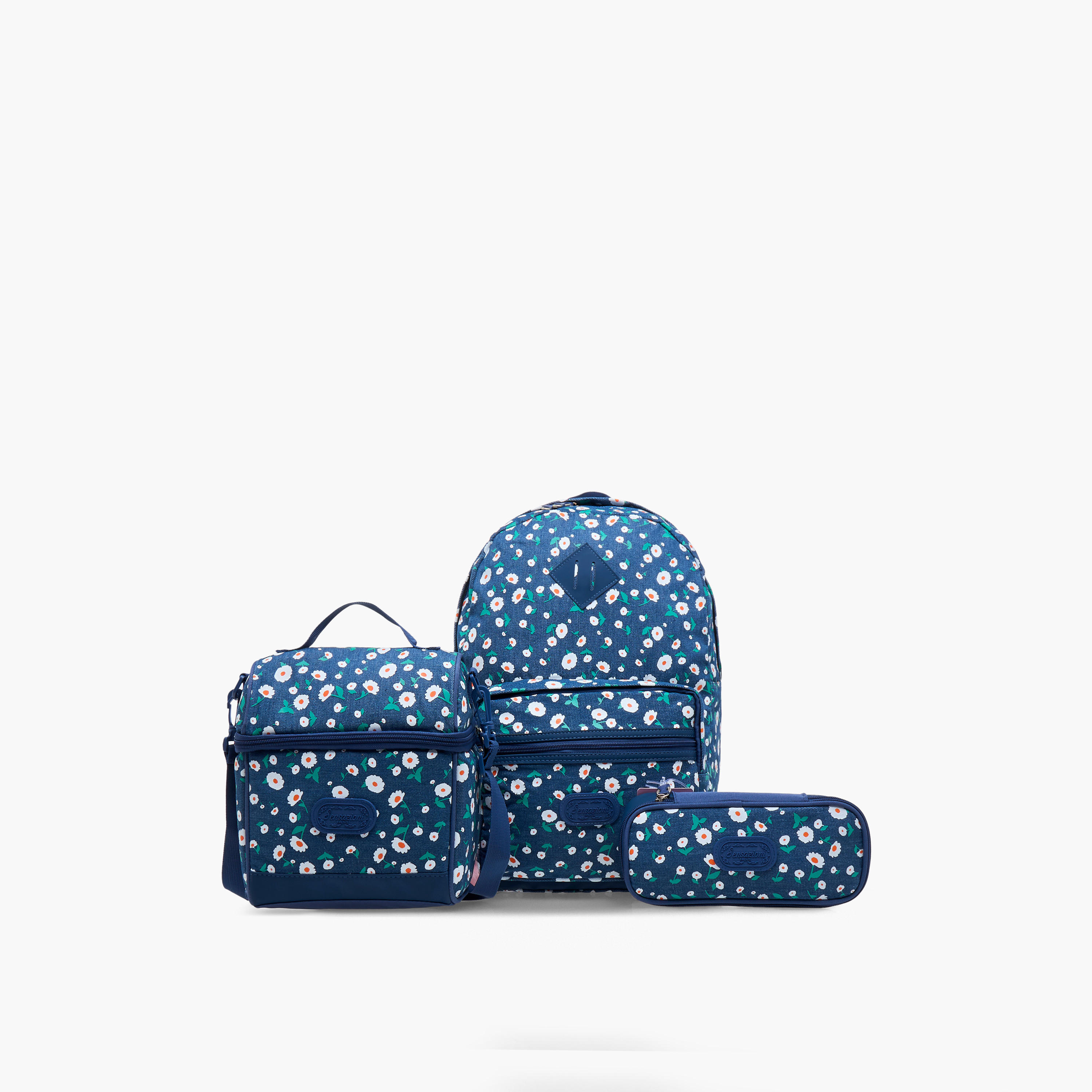 شنطة غداء بطبعات أزهار مع حزام قابل للتعديل وسحاب إغلاق من سينسازيوني-school-lunchessentials-lunchbags-image-9