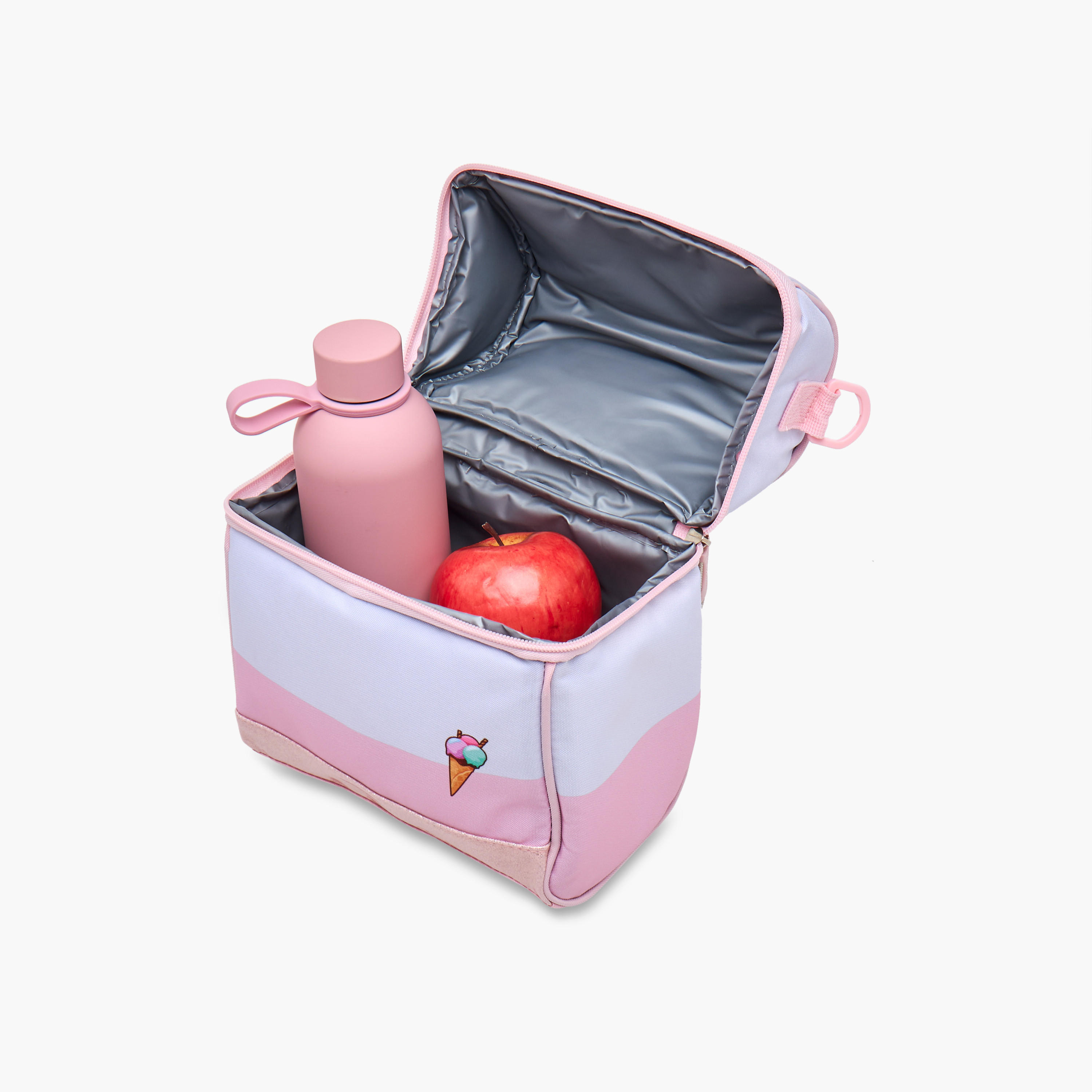 Sensazioni Ice Cream Print Lunch Bag with Zip Closure-school-lunchessentials-lunchbags-image-7