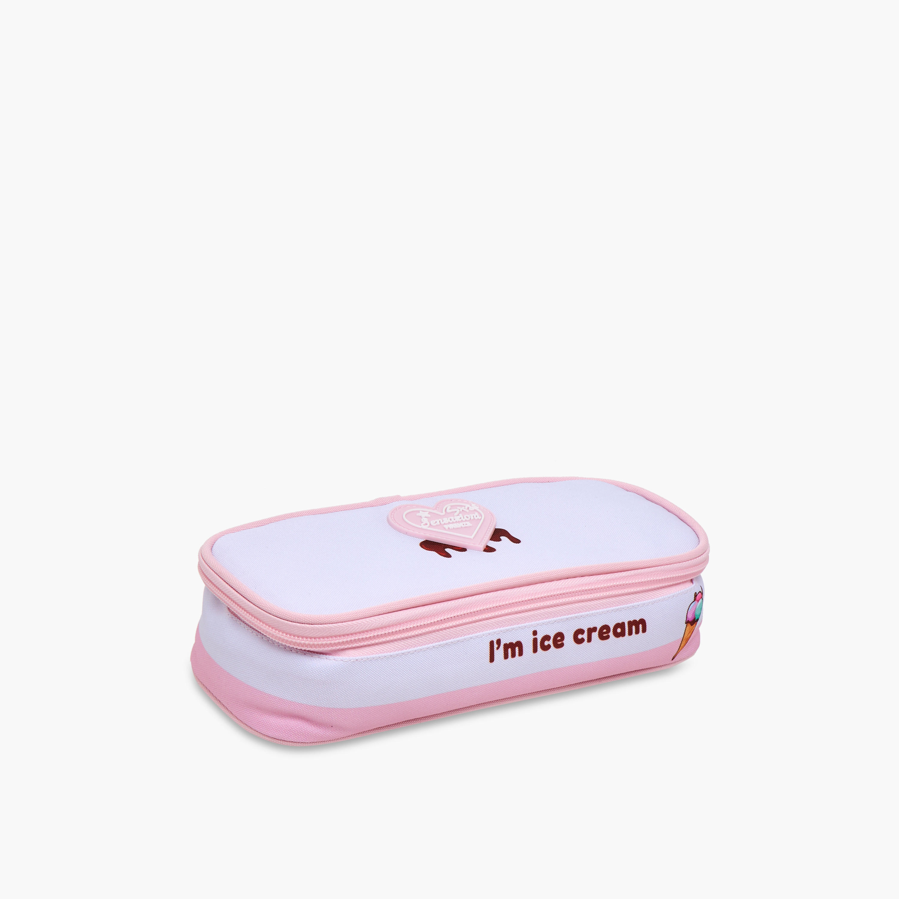 Sensazioni Ice Cream Print Pencil Case with Zip Closure-school-stationery-pencilcases-image-2