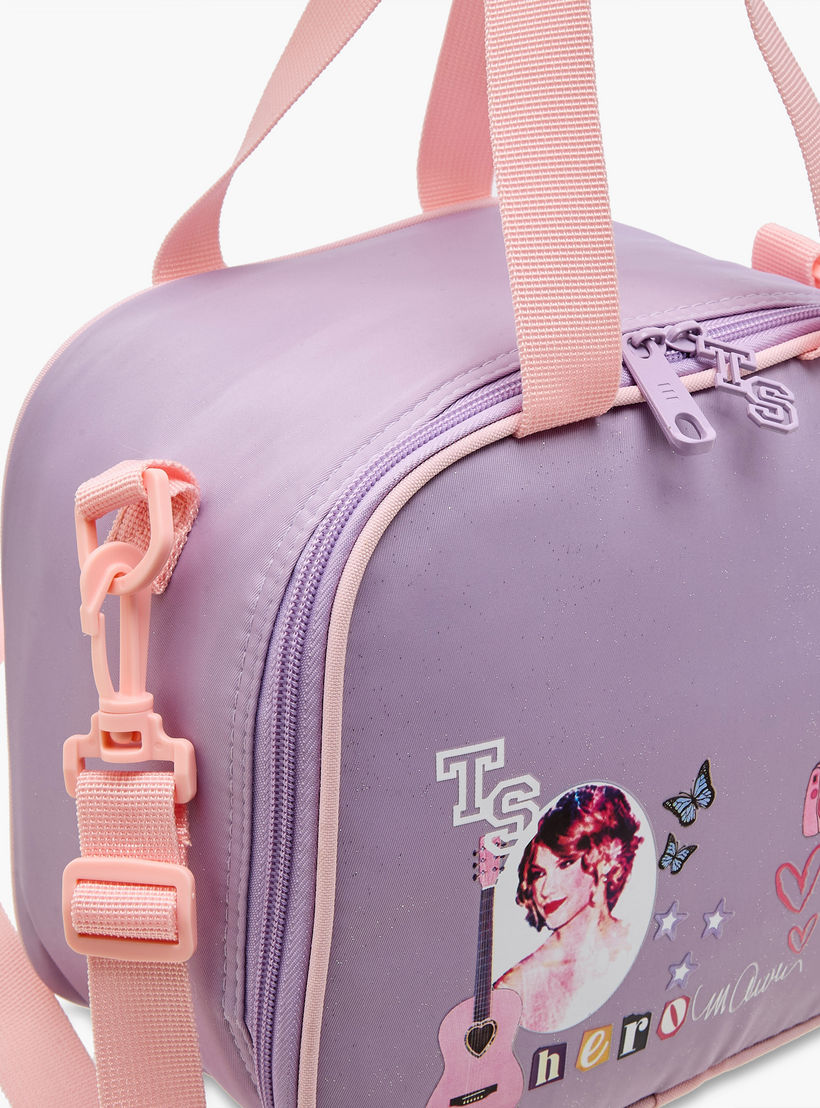 Celebrity Icons Taylor Swift Print Lunch Bag with Zip Closure-school-lunchessentials-lunchbags-image-7